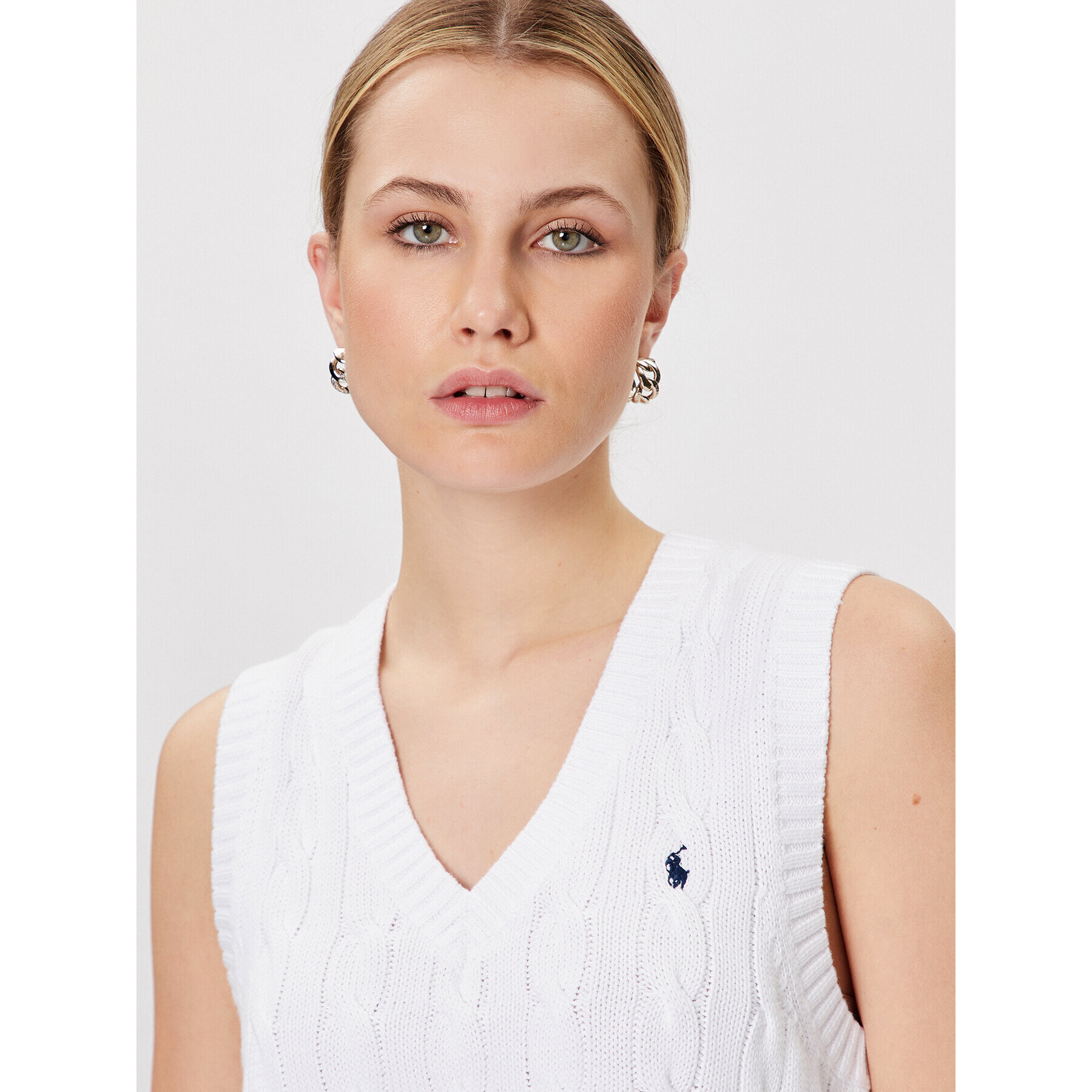 Polo Ralph Lauren Svetr 211906205001 Bílá Regular Fit - Pepit.cz