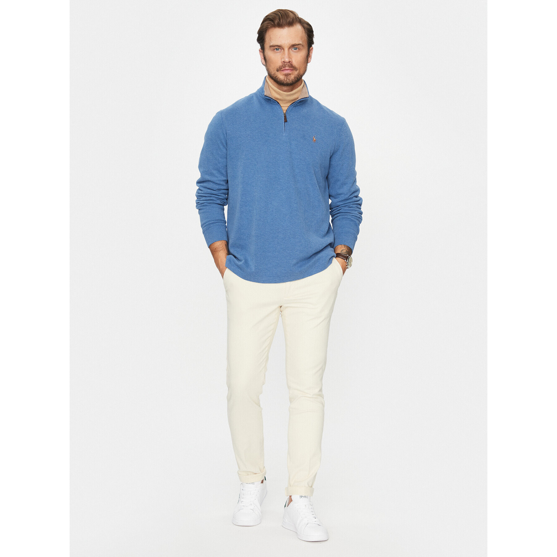 Polo Ralph Lauren Svetr 710877001012 Modrá Regular Fit - Pepit.cz