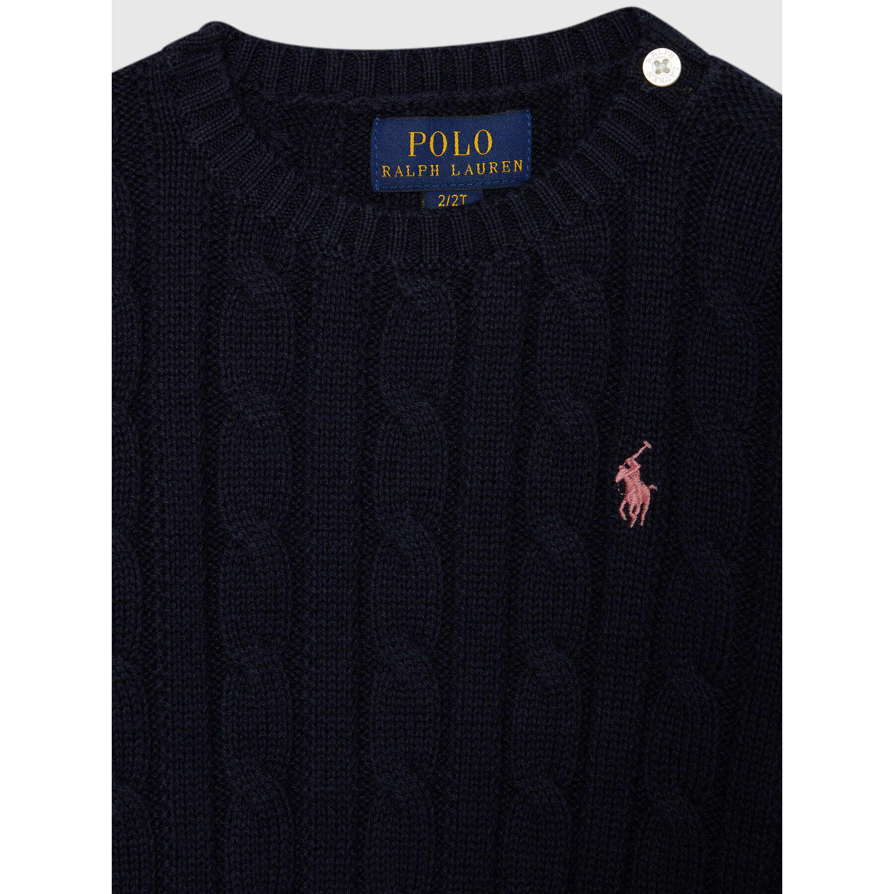 Polo Ralph Lauren Svetr Cable 312737921003 Tmavomodrá Regular Fit - Pepit.cz