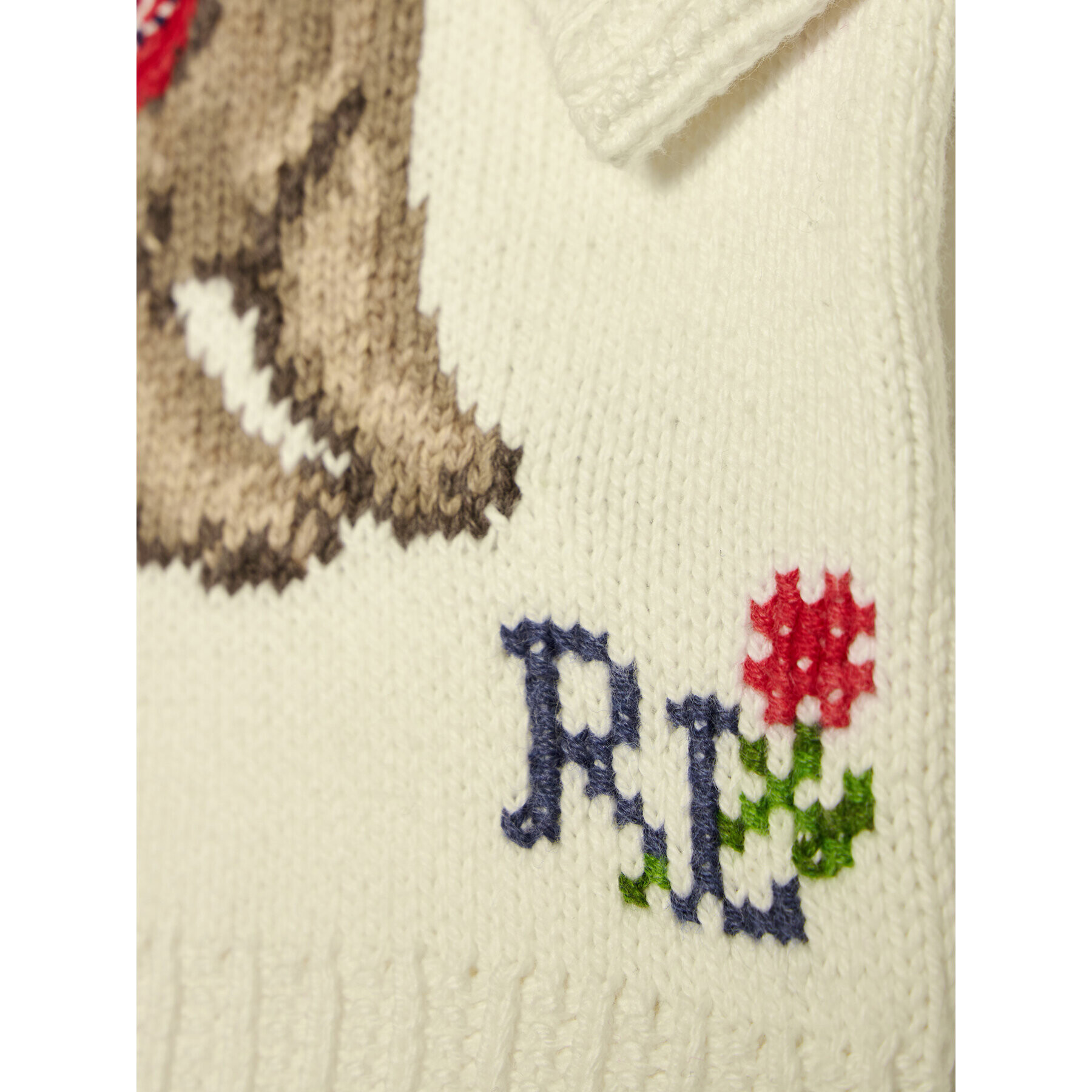 Polo Ralph Lauren Svetr Dog 310787279001 Bílá Regular Fit - Pepit.cz