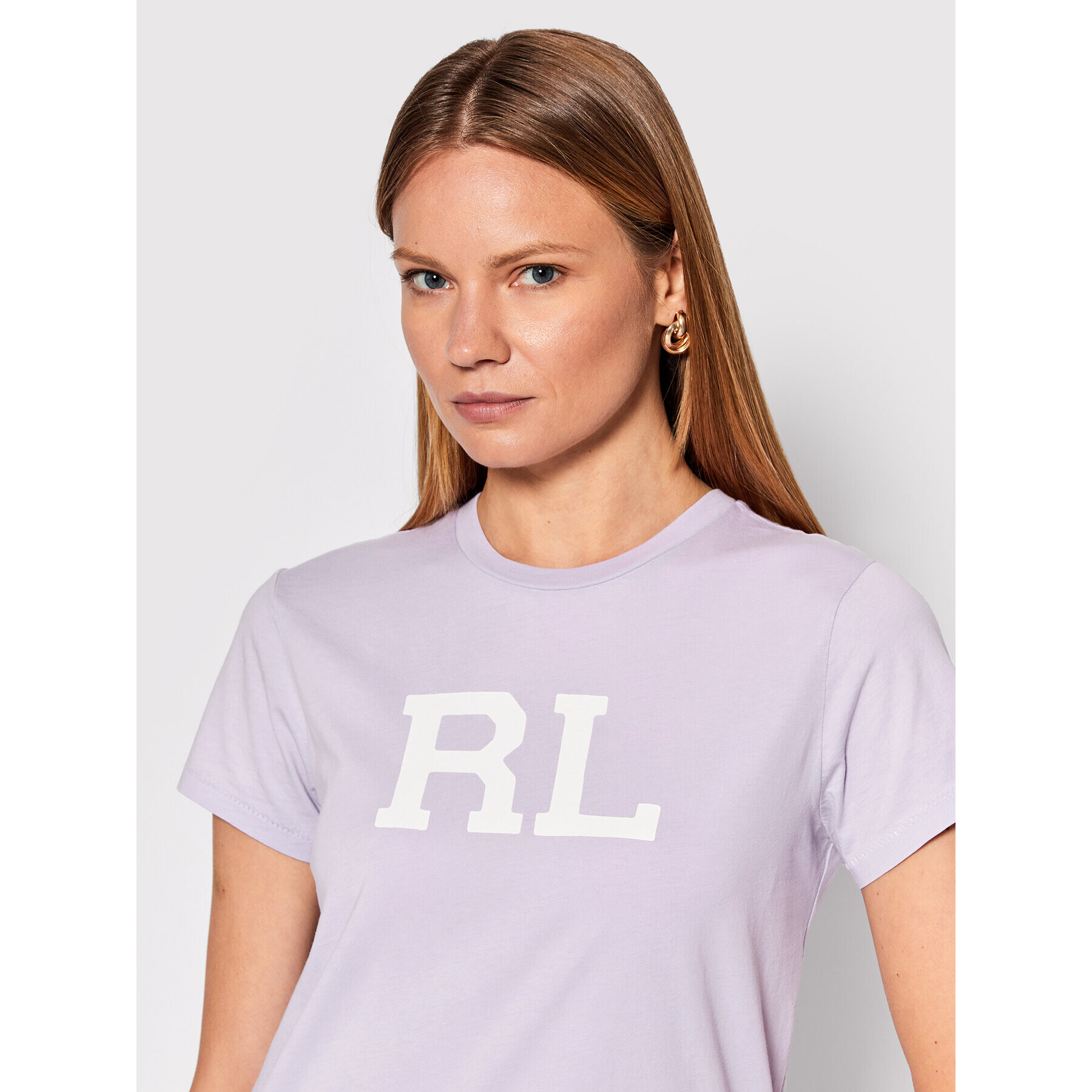 Polo Ralph Lauren T-Shirt 211847076008 Fialová Regular Fit - Pepit.cz