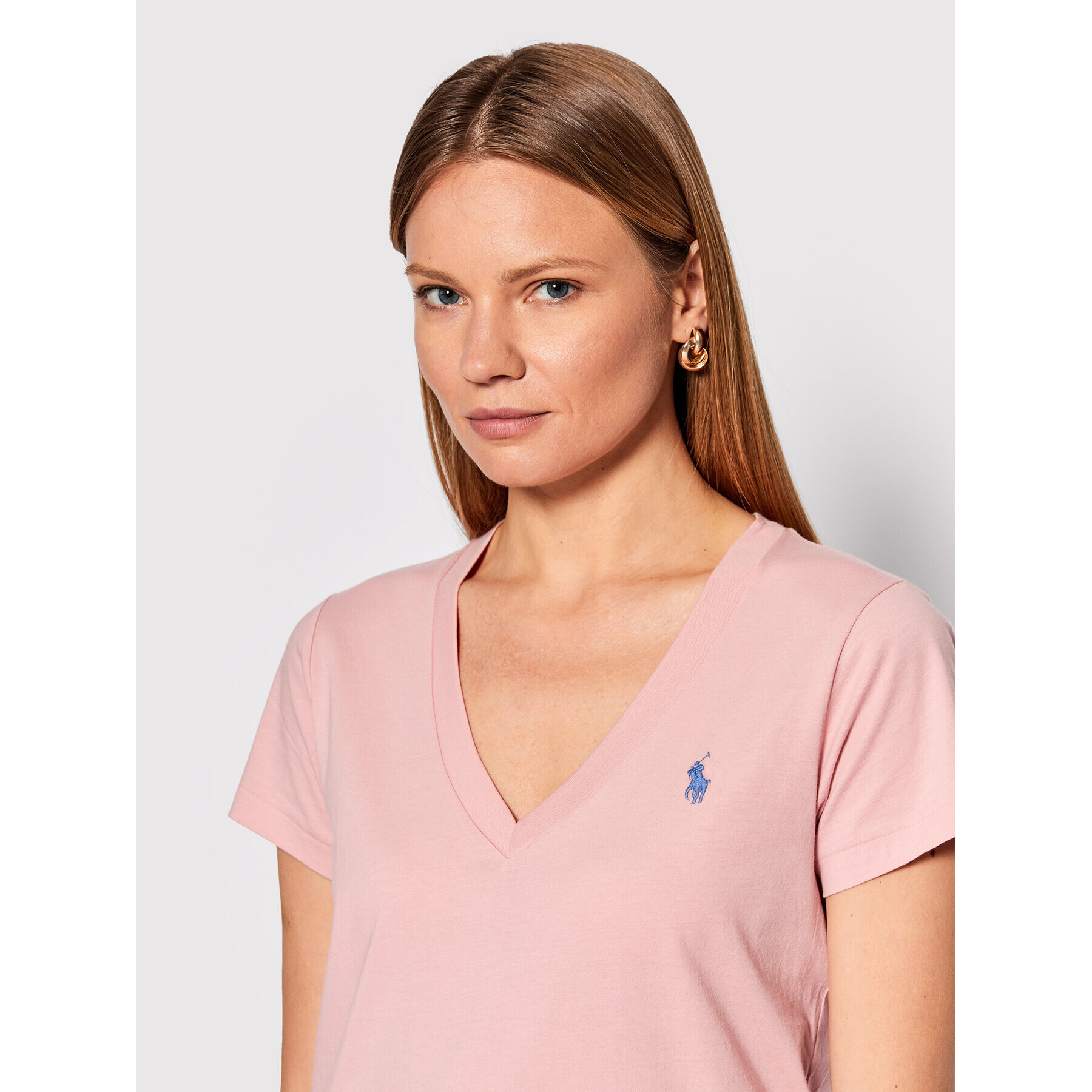 Polo Ralph Lauren T-Shirt 211847077007 Růžová Regular Fit - Pepit.cz