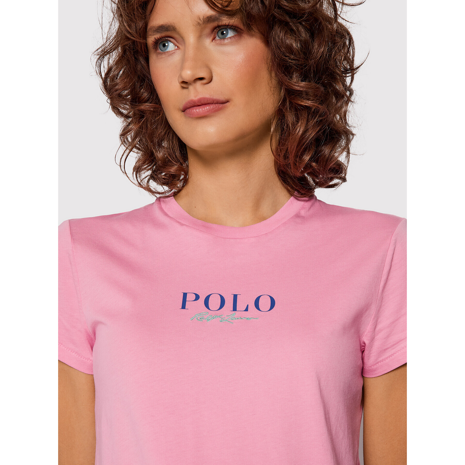 Polo Ralph Lauren T-Shirt 211847078003 Růžová Regular Fit - Pepit.cz