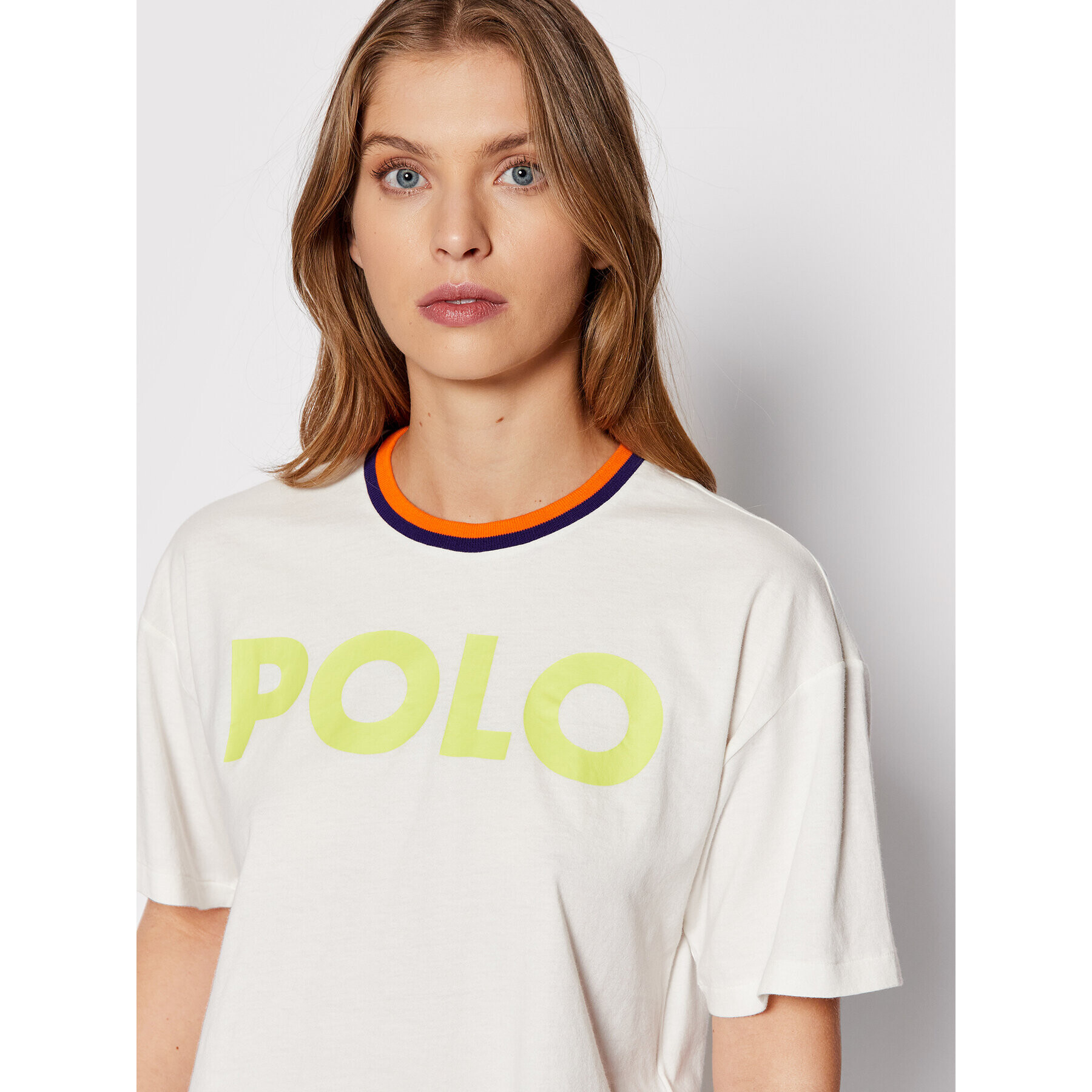 Polo Ralph Lauren T-Shirt 211856674002 Bílá Relaxed Fit - Pepit.cz