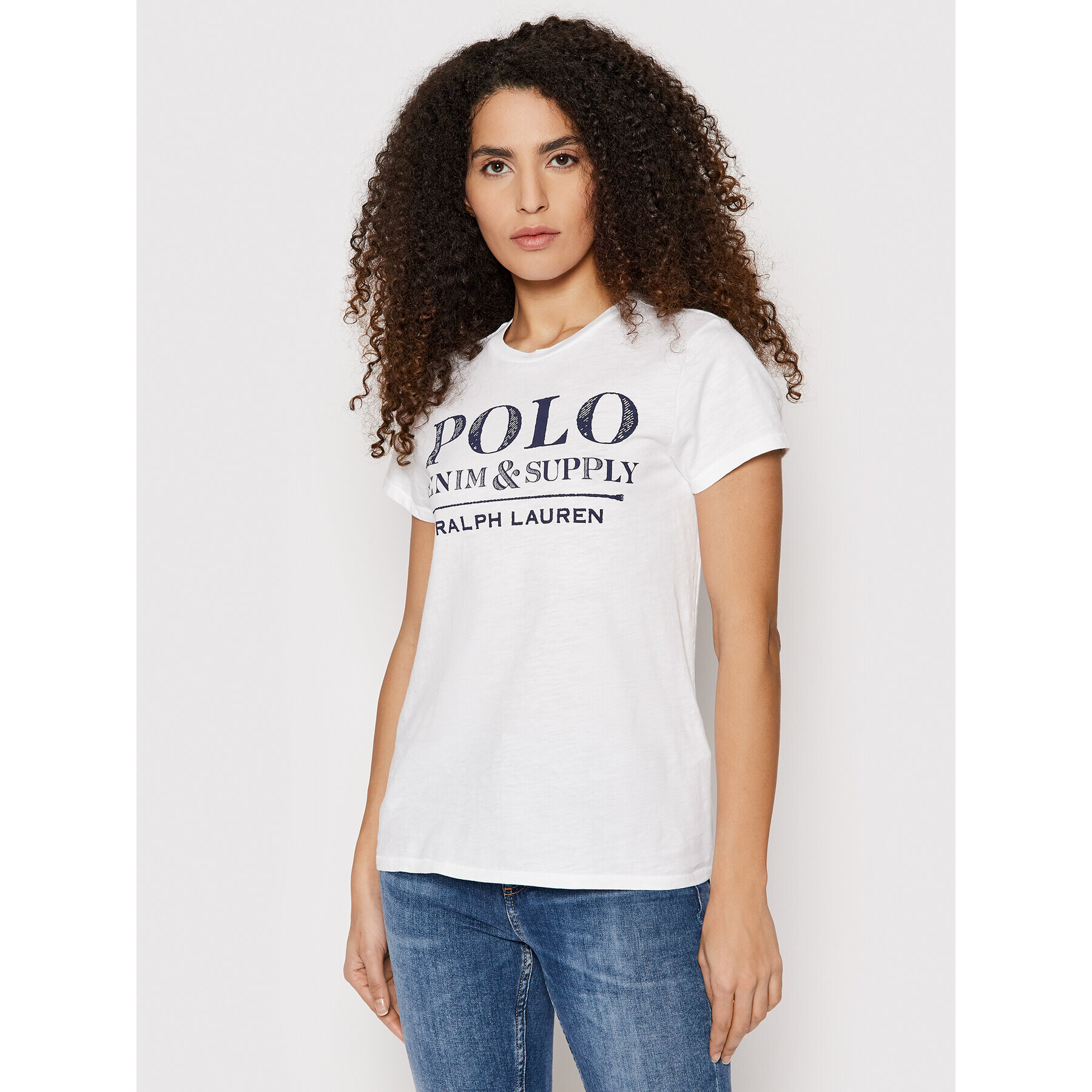 Polo Ralph Lauren T-Shirt 211858438001 Bílá Regular Fit - Pepit.cz