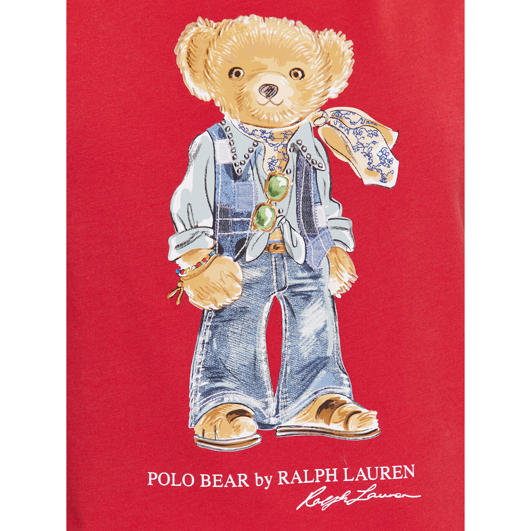 Polo Ralph Lauren T-Shirt 211905673001 Červená Regular Fit - Pepit.cz