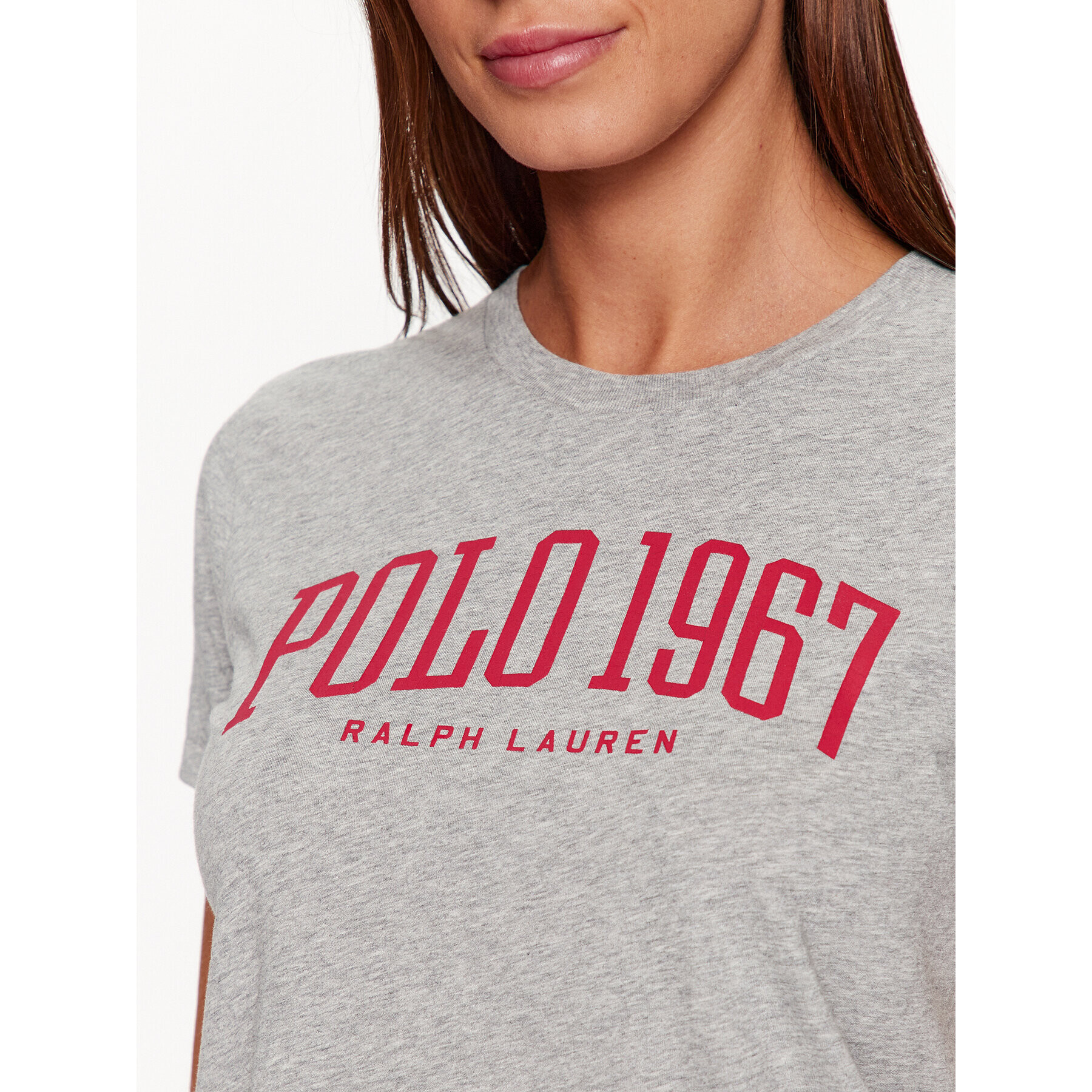 Polo Ralph Lauren T-Shirt 211910168001 Šedá Regular Fit - Pepit.cz