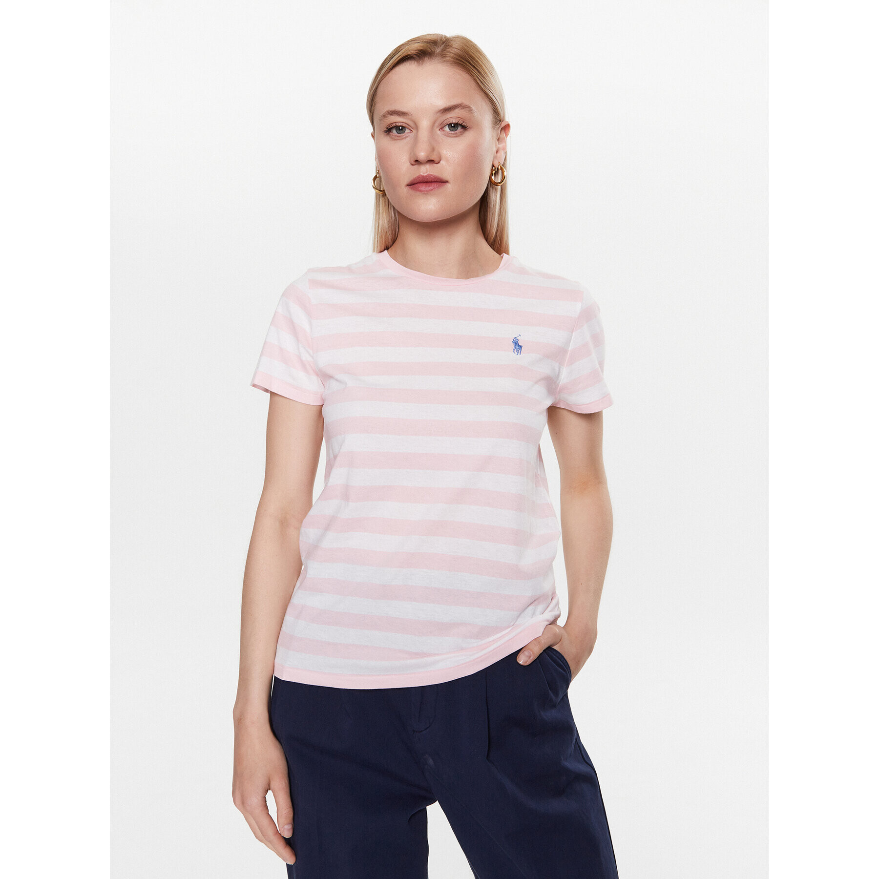 Polo Ralph Lauren T-Shirt 211915779002 Růžová Regular Fit - Pepit.cz