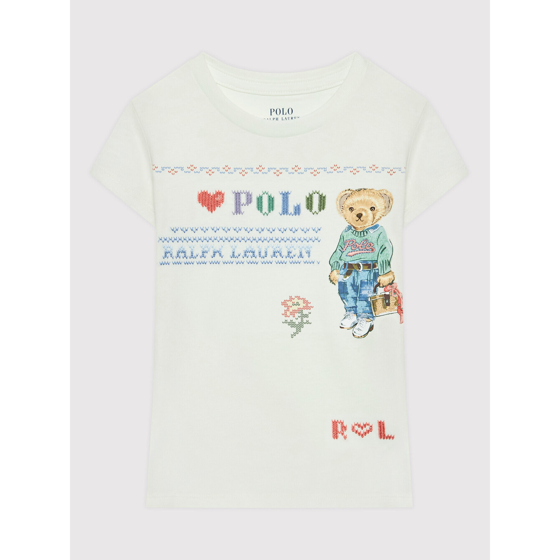 Polo Ralph Lauren T-Shirt 310869533001 Bílá Regular Fit - Pepit.cz