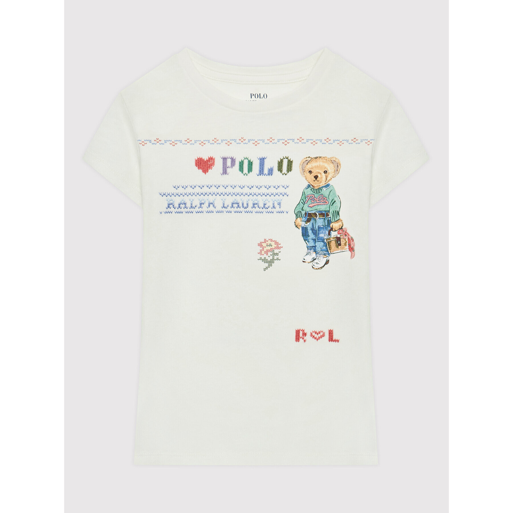 Polo Ralph Lauren T-Shirt 312869533001 Bílá Regular Fit - Pepit.cz