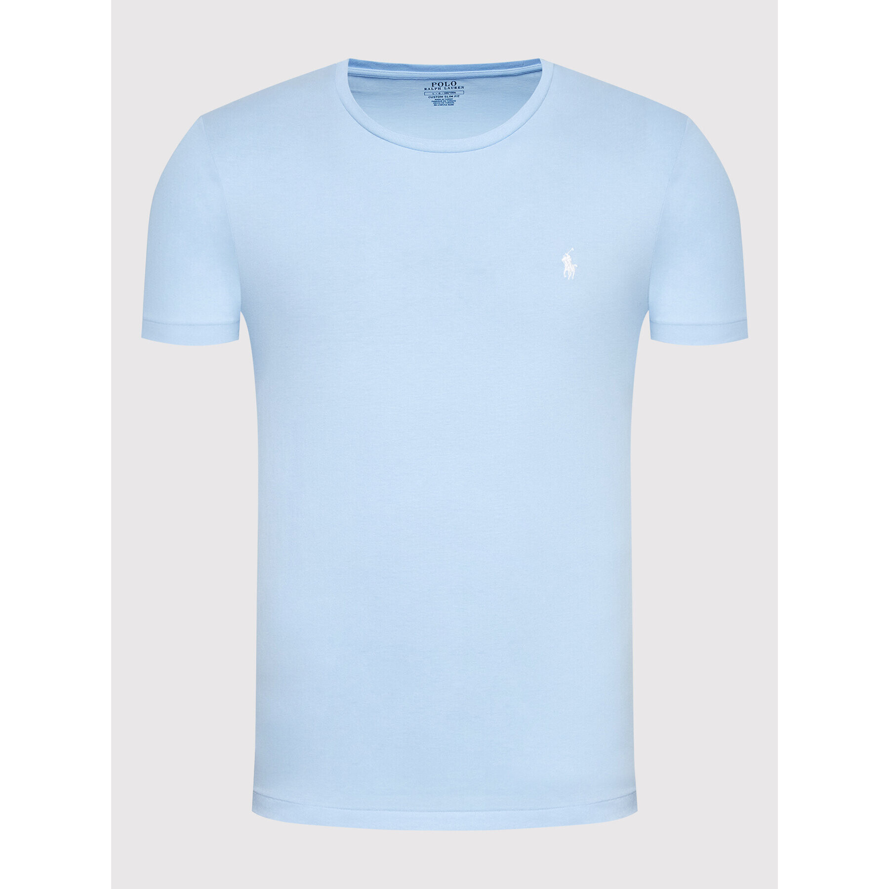 Polo Ralph Lauren T-Shirt 710671438252 Modrá Custom Slim Fit - Pepit.cz