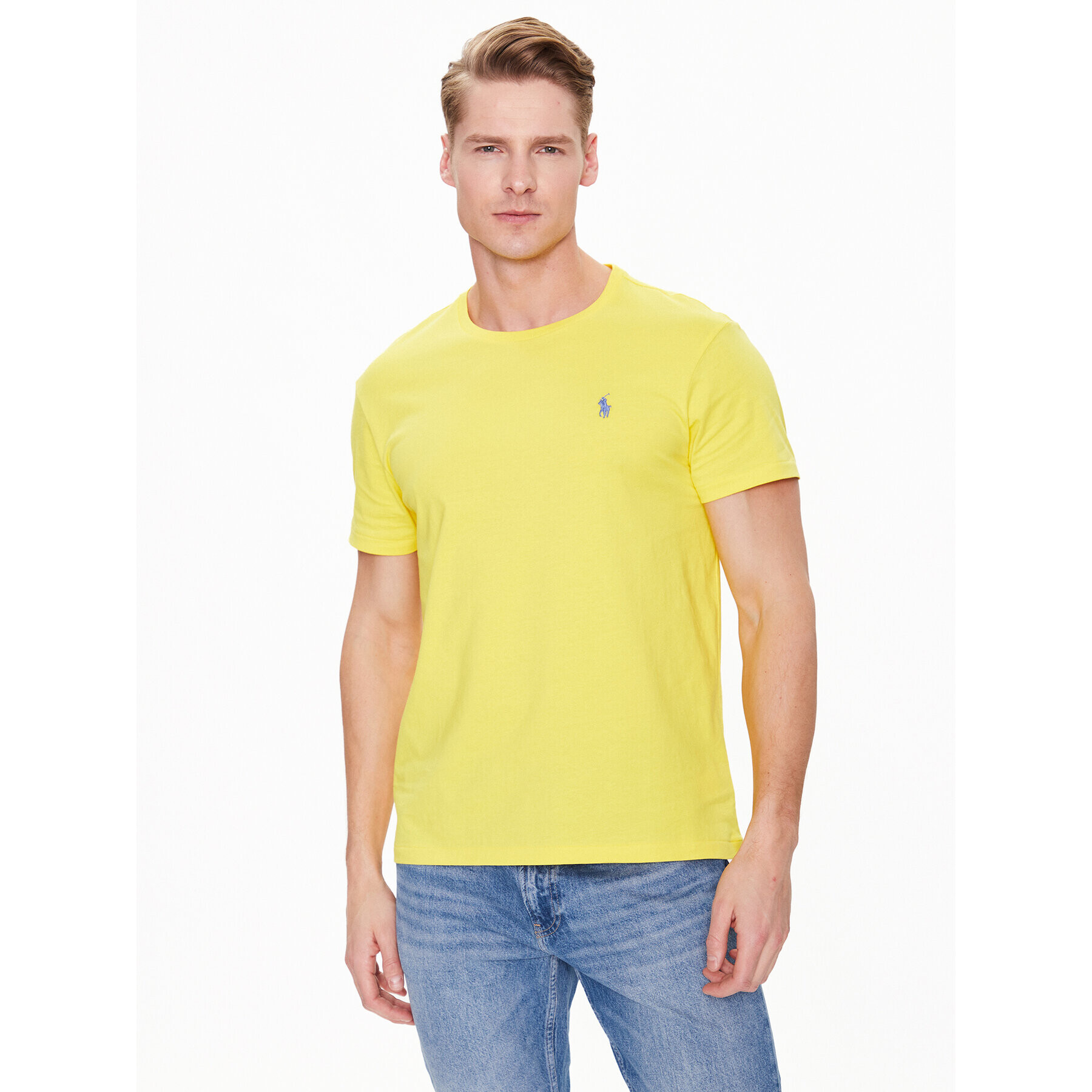 Polo Ralph Lauren T-Shirt 710671438290 Žlutá Slim Fit - Pepit.cz