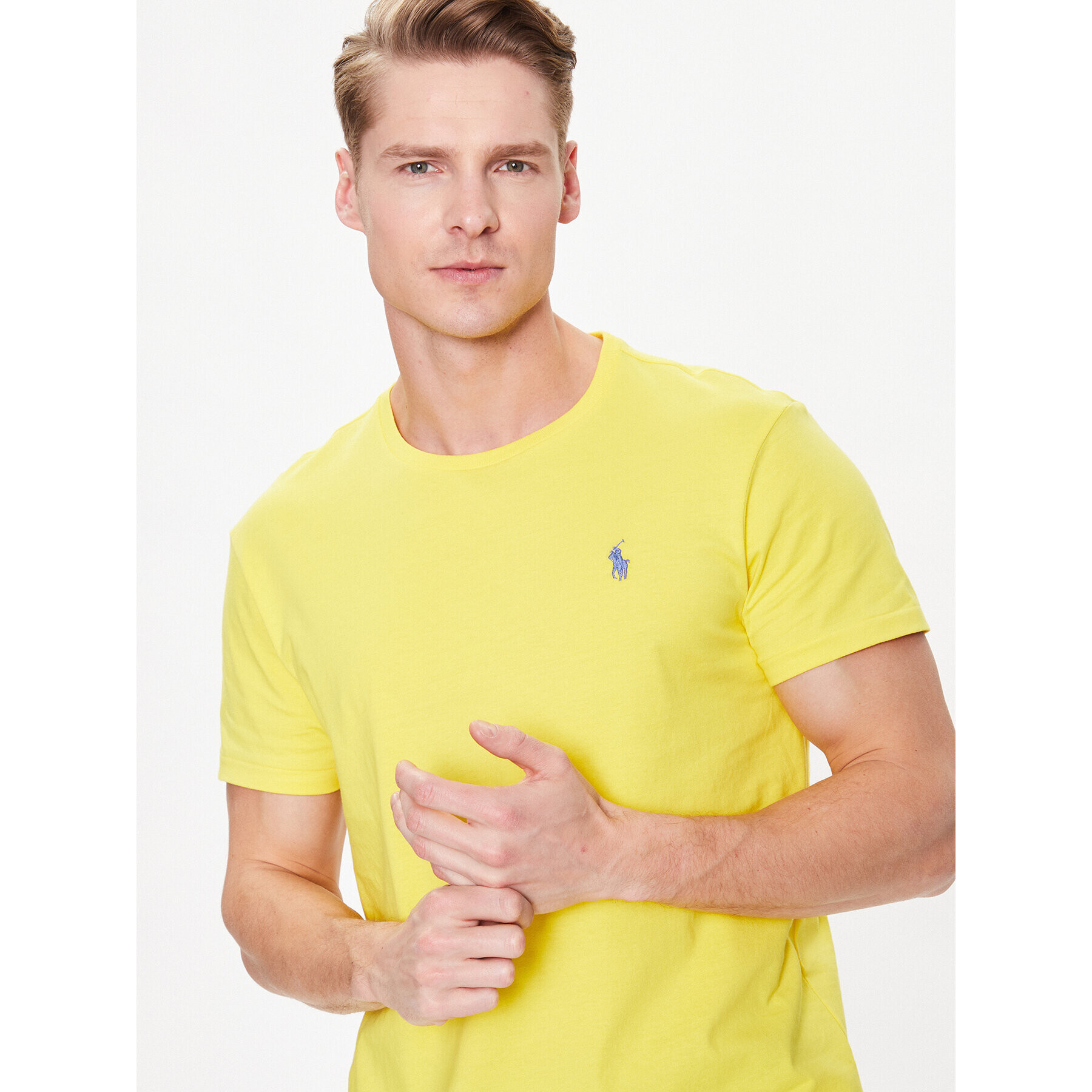 Polo Ralph Lauren T-Shirt 710671438290 Žlutá Slim Fit - Pepit.cz