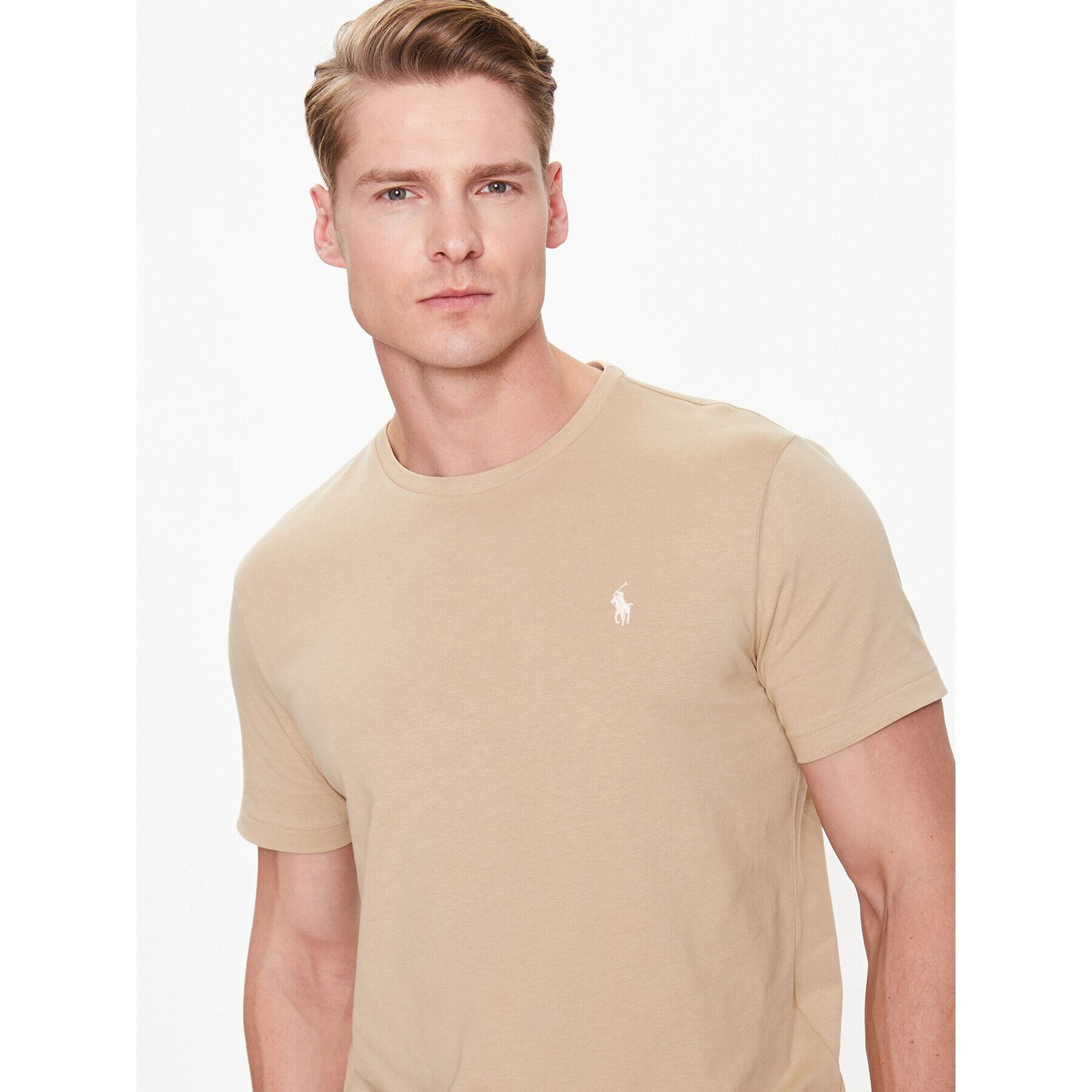 Polo Ralph Lauren T-Shirt 710671438294 Béžová Slim Fit - Pepit.cz