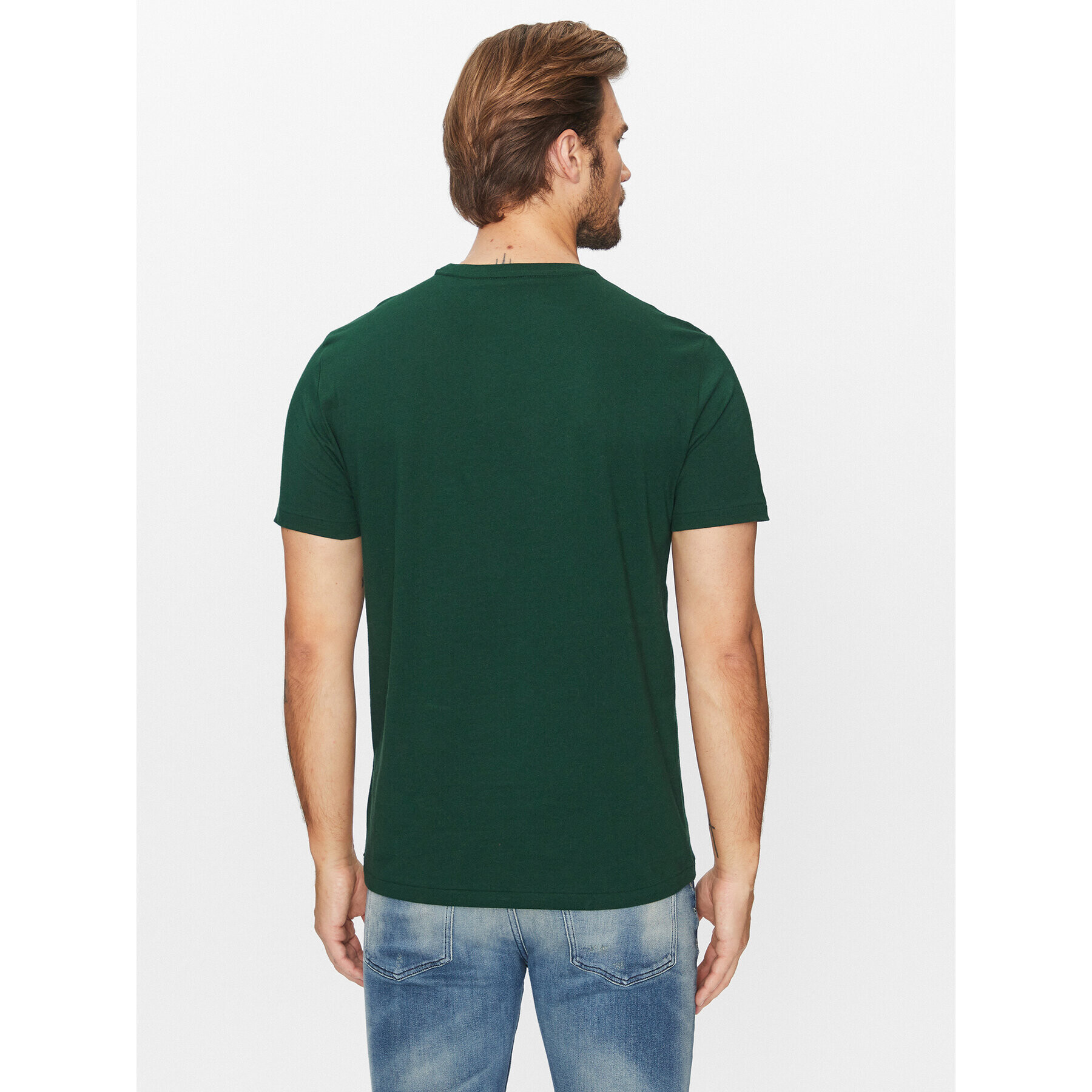 Polo Ralph Lauren T-Shirt 710671438332 Zelená Custom Slim Fit - Pepit.cz