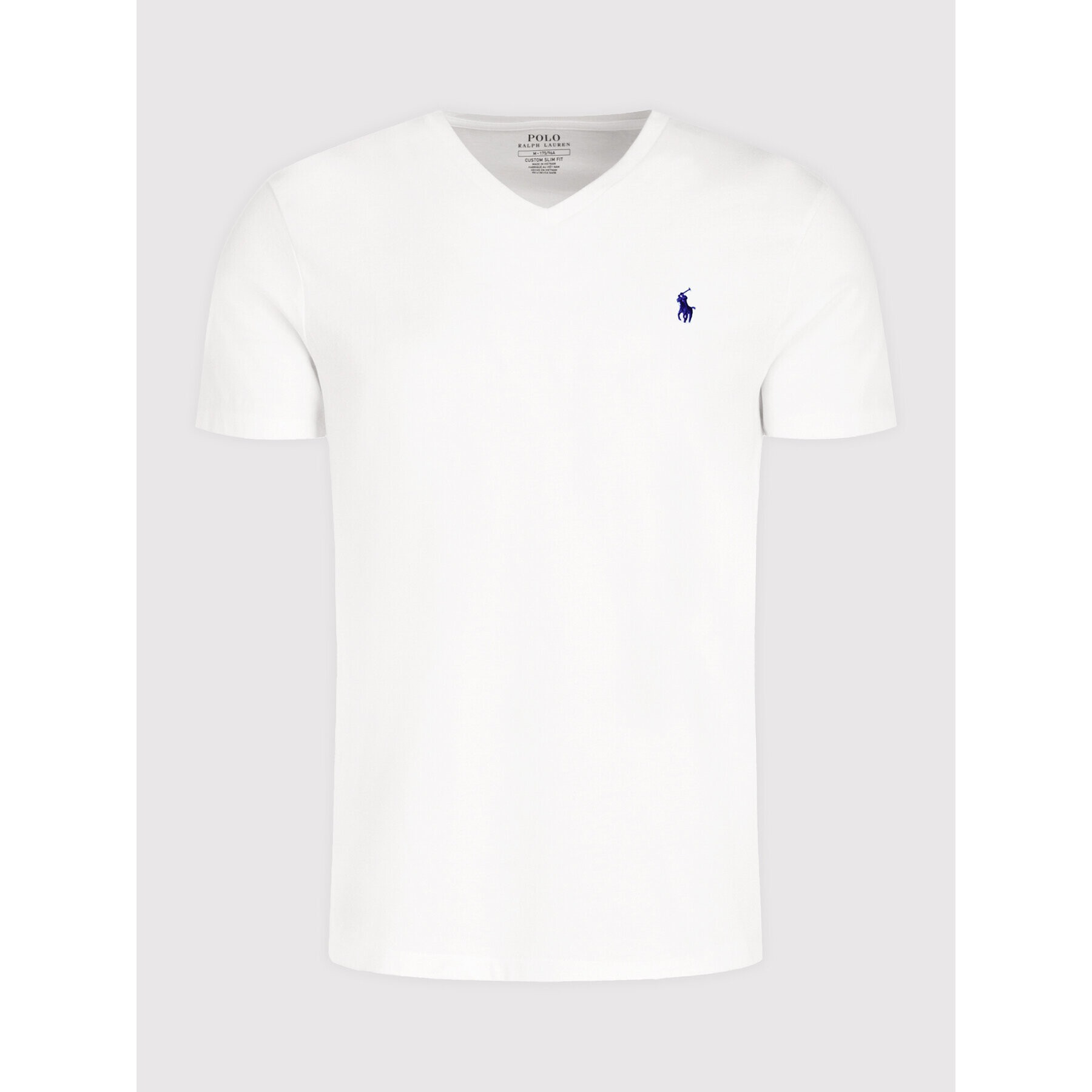 Polo Ralph Lauren T-Shirt 710671453008 Bílá Slim Fit - Pepit.cz