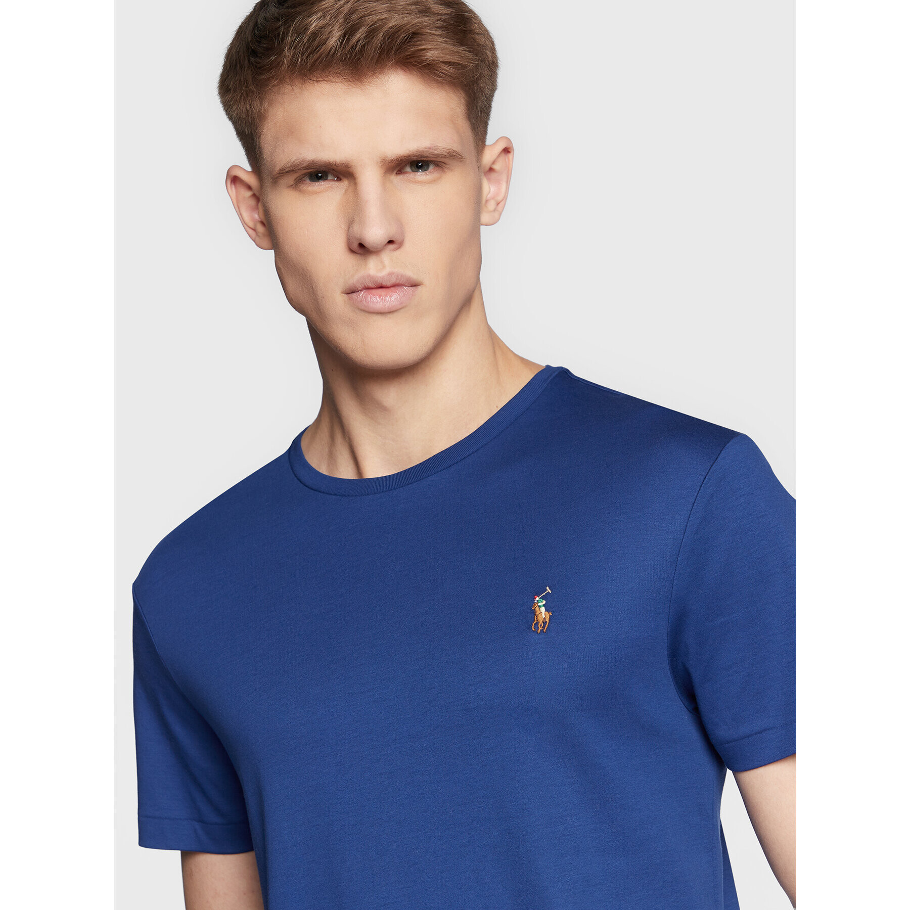 Polo Ralph Lauren T-Shirt 710740727 Modrá Custom Slim Fit - Pepit.cz