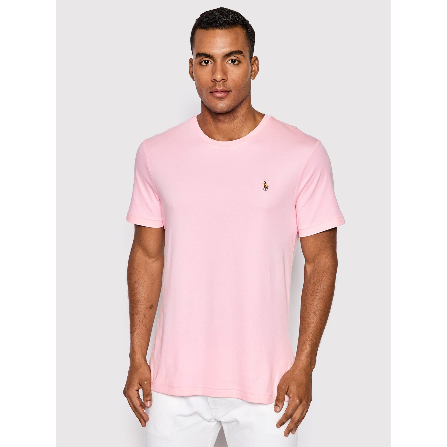 Polo Ralph Lauren T-Shirt 710740727010 Růžová Custom Slim Fit - Pepit.cz