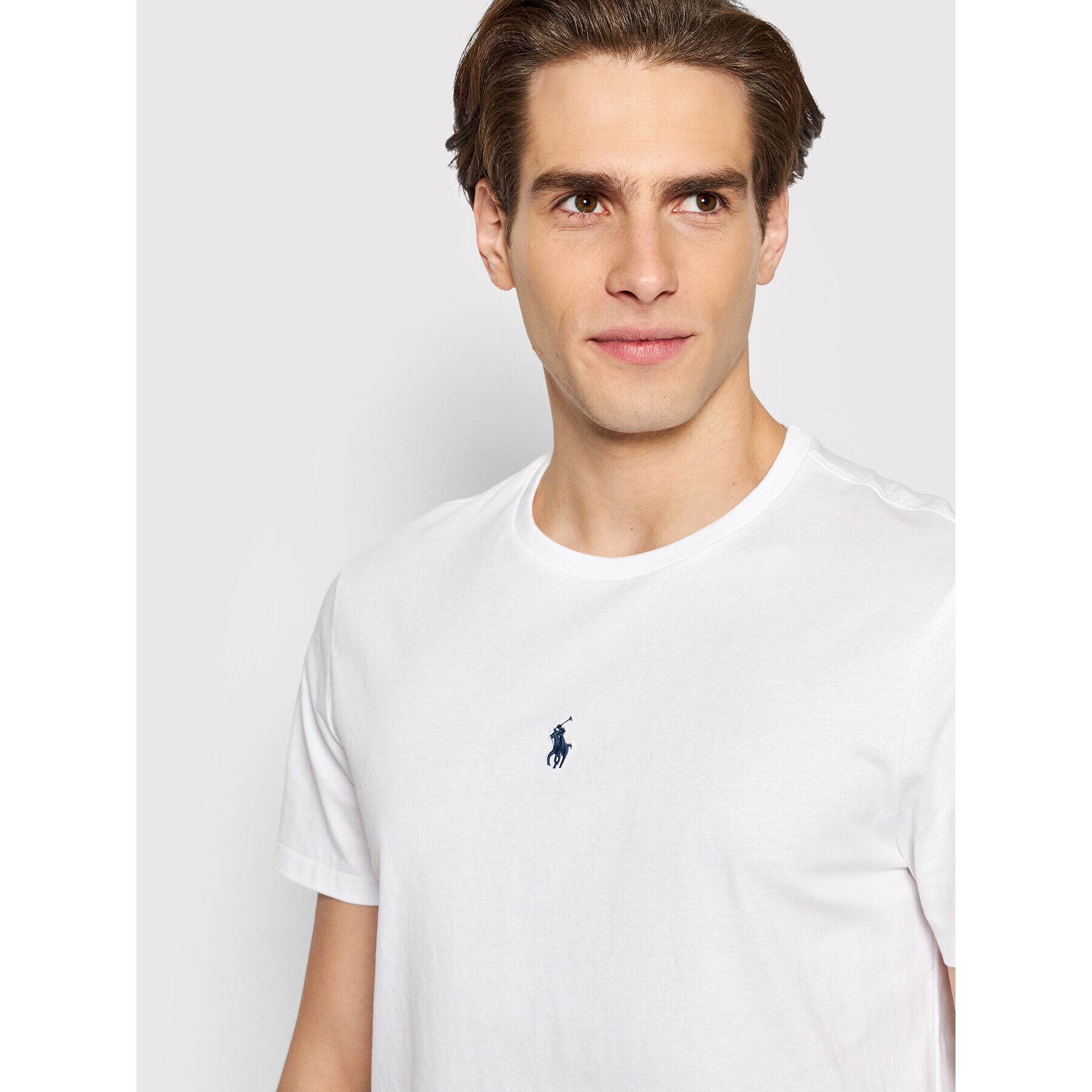 Polo Ralph Lauren T-Shirt 710839046002 Bílá Slim Fit - Pepit.cz