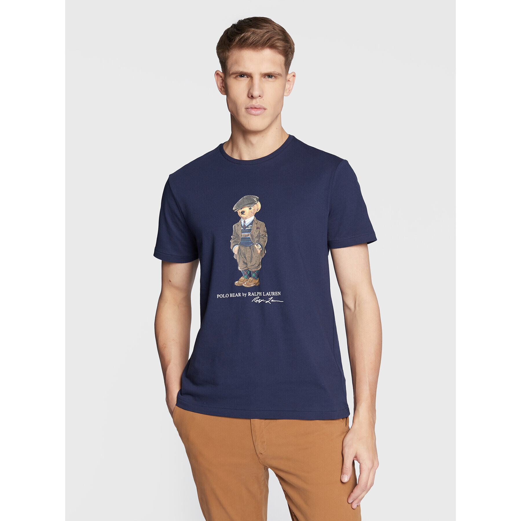 Polo Ralph Lauren T-Shirt 710853310 Tmavomodrá Slim Fit - Pepit.cz