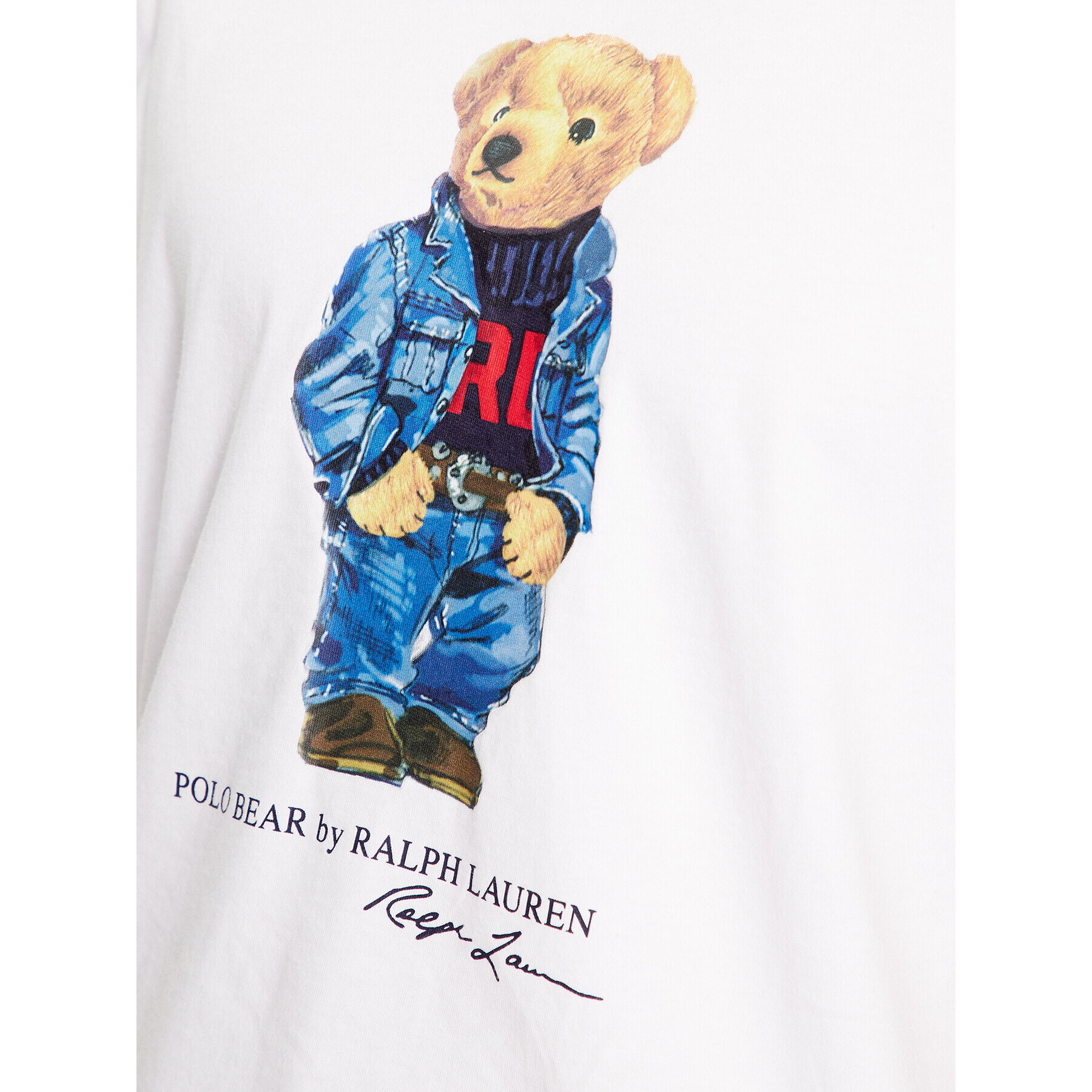 Polo Ralph Lauren T-Shirt 710854497011 Bílá Regular Fit - Pepit.cz