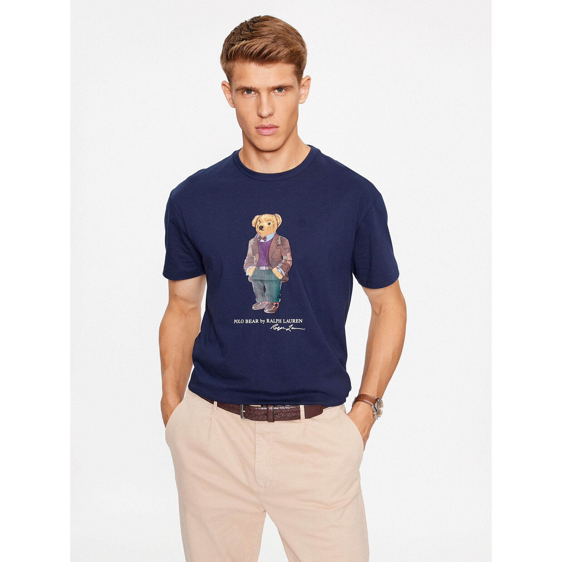 Polo Ralph Lauren T-Shirt 710854497026 Tmavomodrá Regular Fit - Pepit.cz