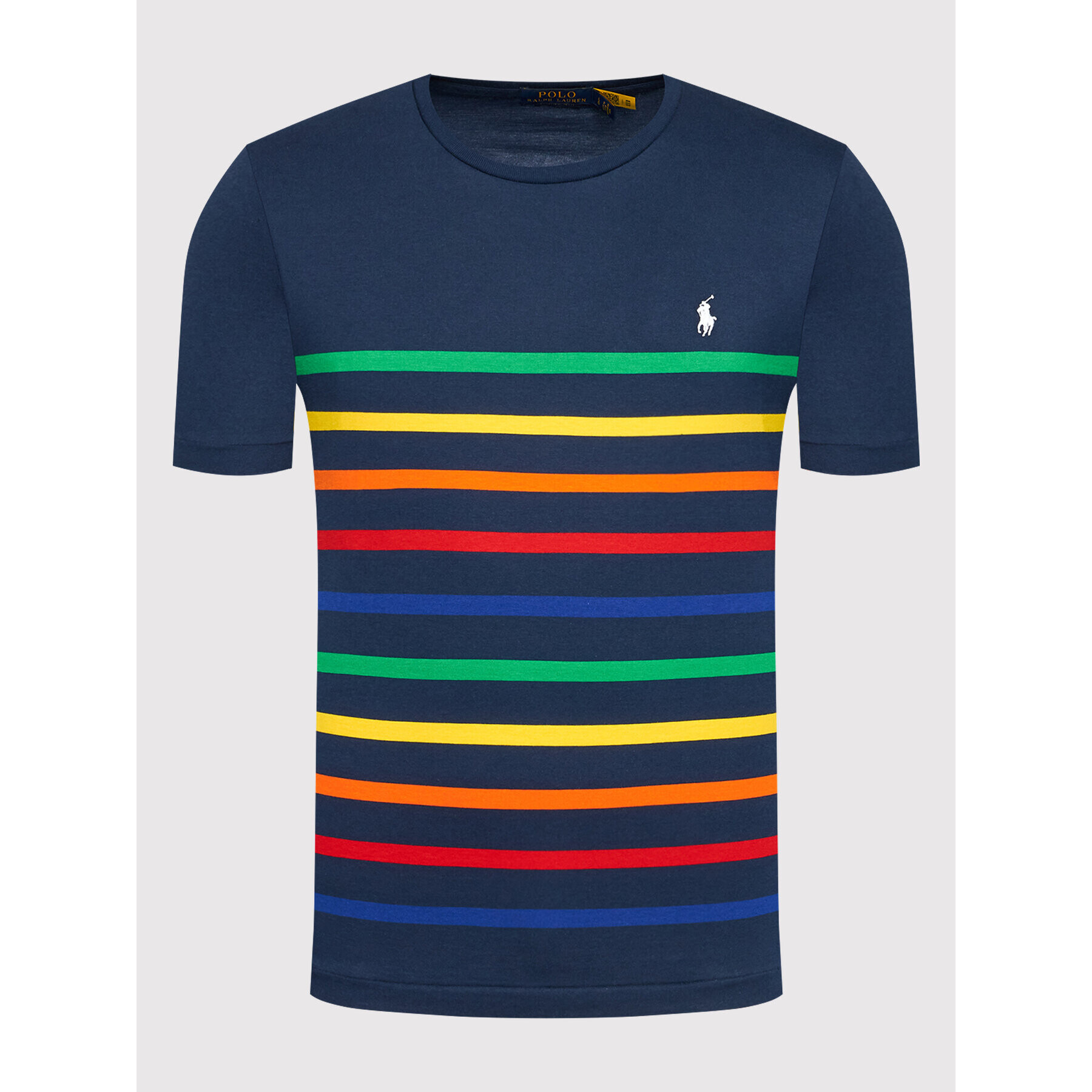 Polo Ralph Lauren T-Shirt 710860413001 Tmavomodrá Custom Slim Fit - Pepit.cz