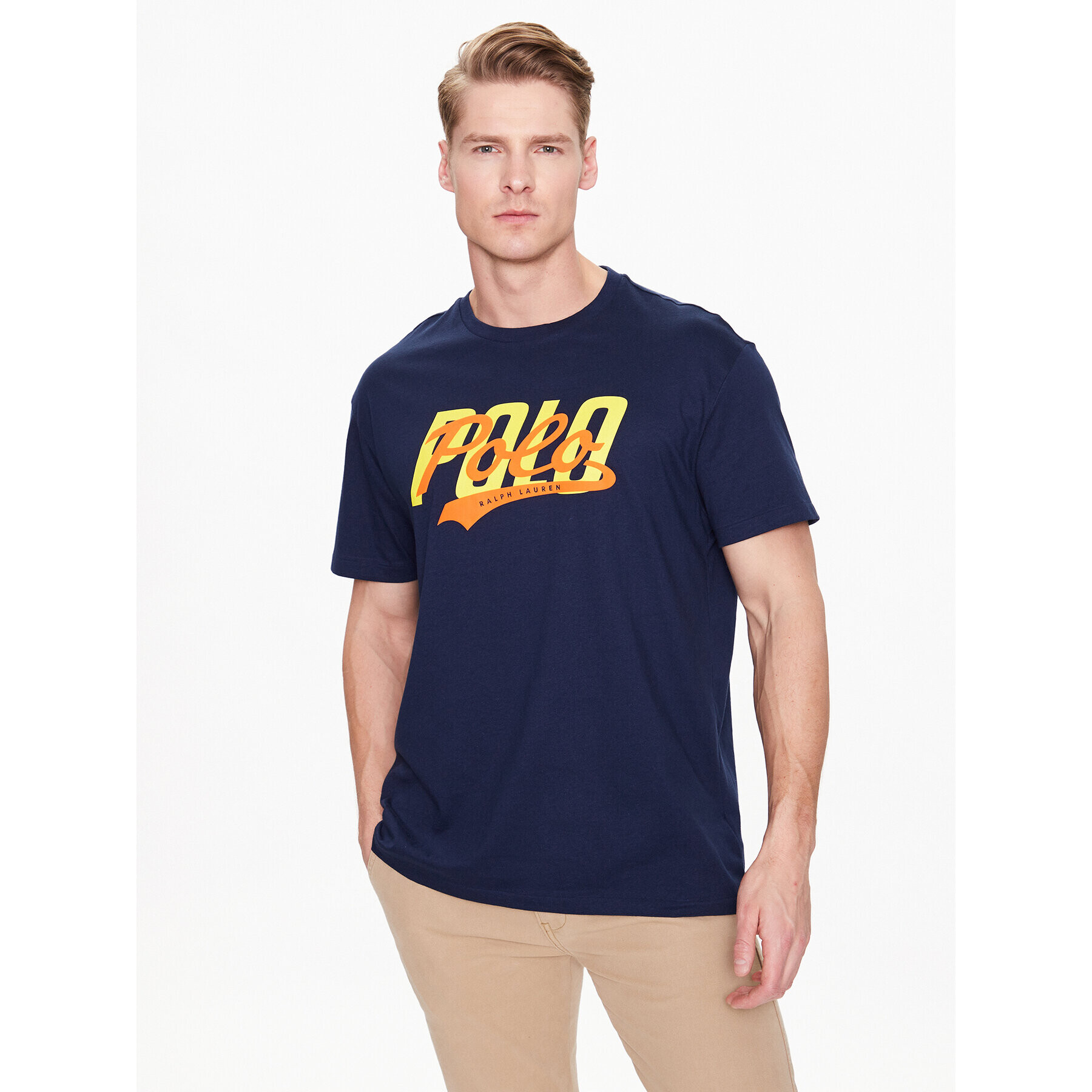 Polo Ralph Lauren T-Shirt 710890937001 Tmavomodrá Classic Fit - Pepit.cz