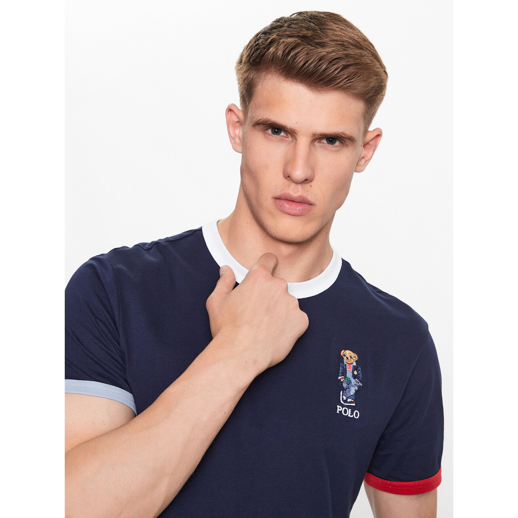 Polo Ralph Lauren T-Shirt 710909789001 Tmavomodrá Regular Fit - Pepit.cz