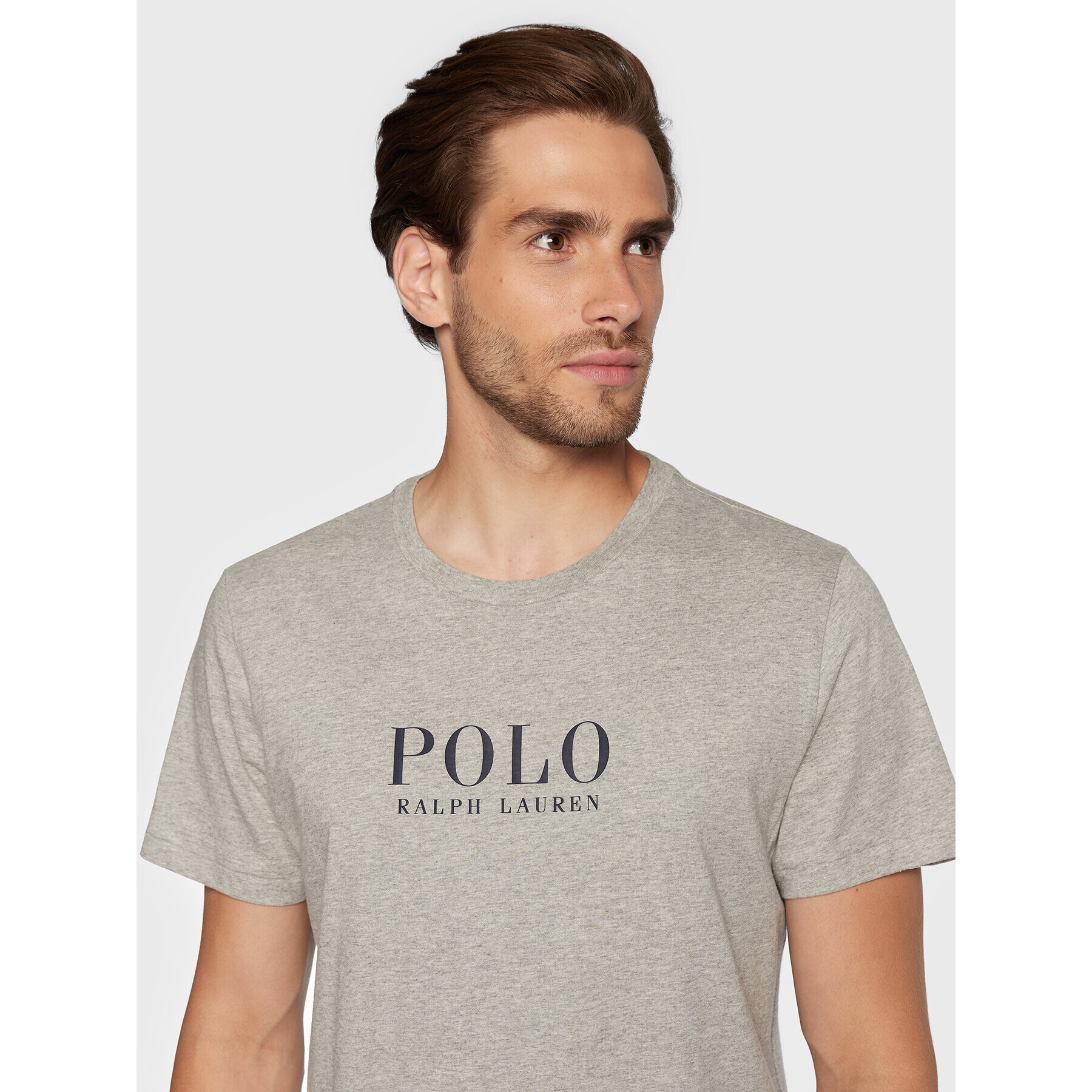 Polo Ralph Lauren T-Shirt 714862615005 Šedá Slim Fit - Pepit.cz