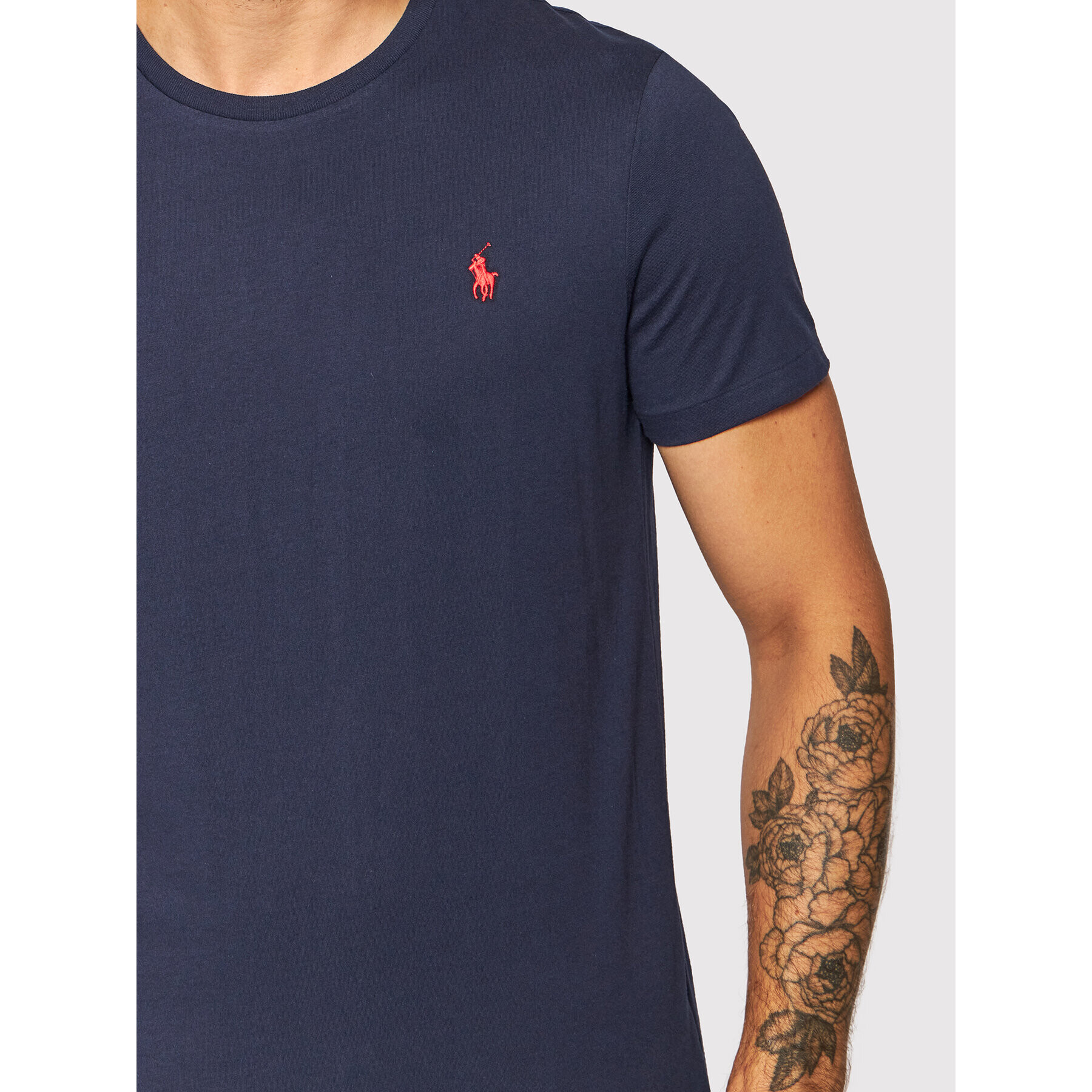 Polo Ralph Lauren T-Shirt Bsr 710680785 Tmavomodrá Custom Slim Fit - Pepit.cz