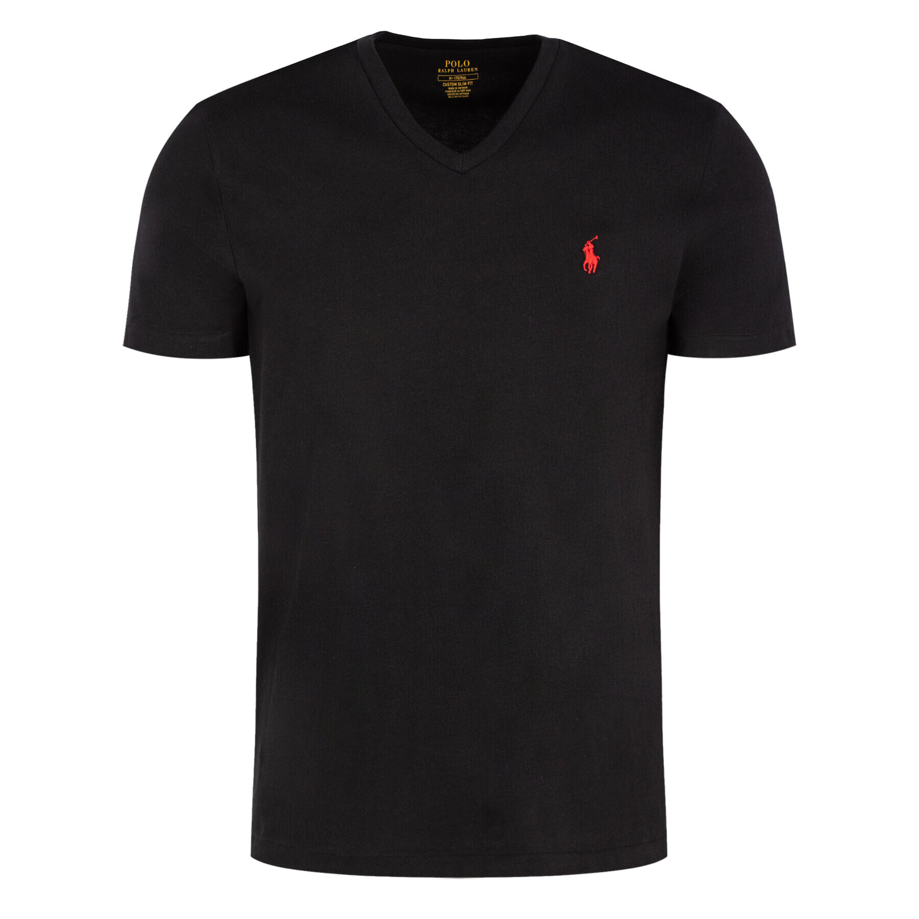 Polo Ralph Lauren T-Shirt Classics 710671453010 Černá Custom Slim Fit - Pepit.cz