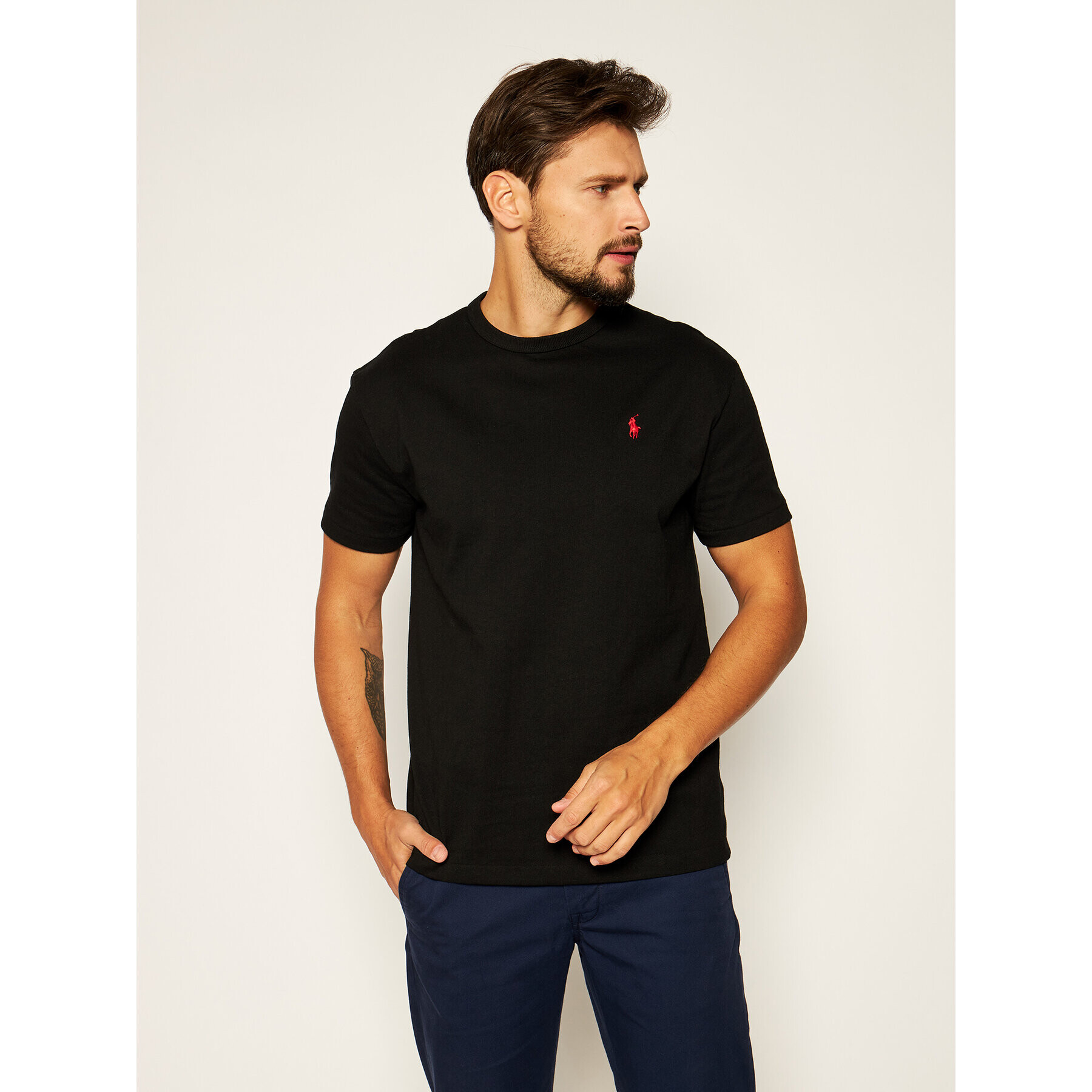 Polo Ralph Lauren T-Shirt Classics 710811284001 Černá Regular Fit - Pepit.cz