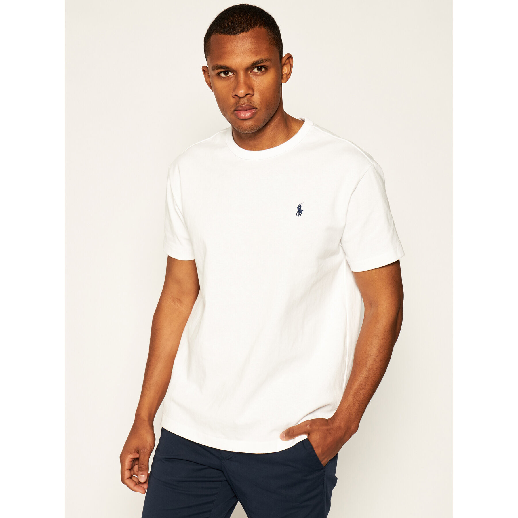 Polo Ralph Lauren T-Shirt Classics 710811284002 Bílá Regular Fit - Pepit.cz