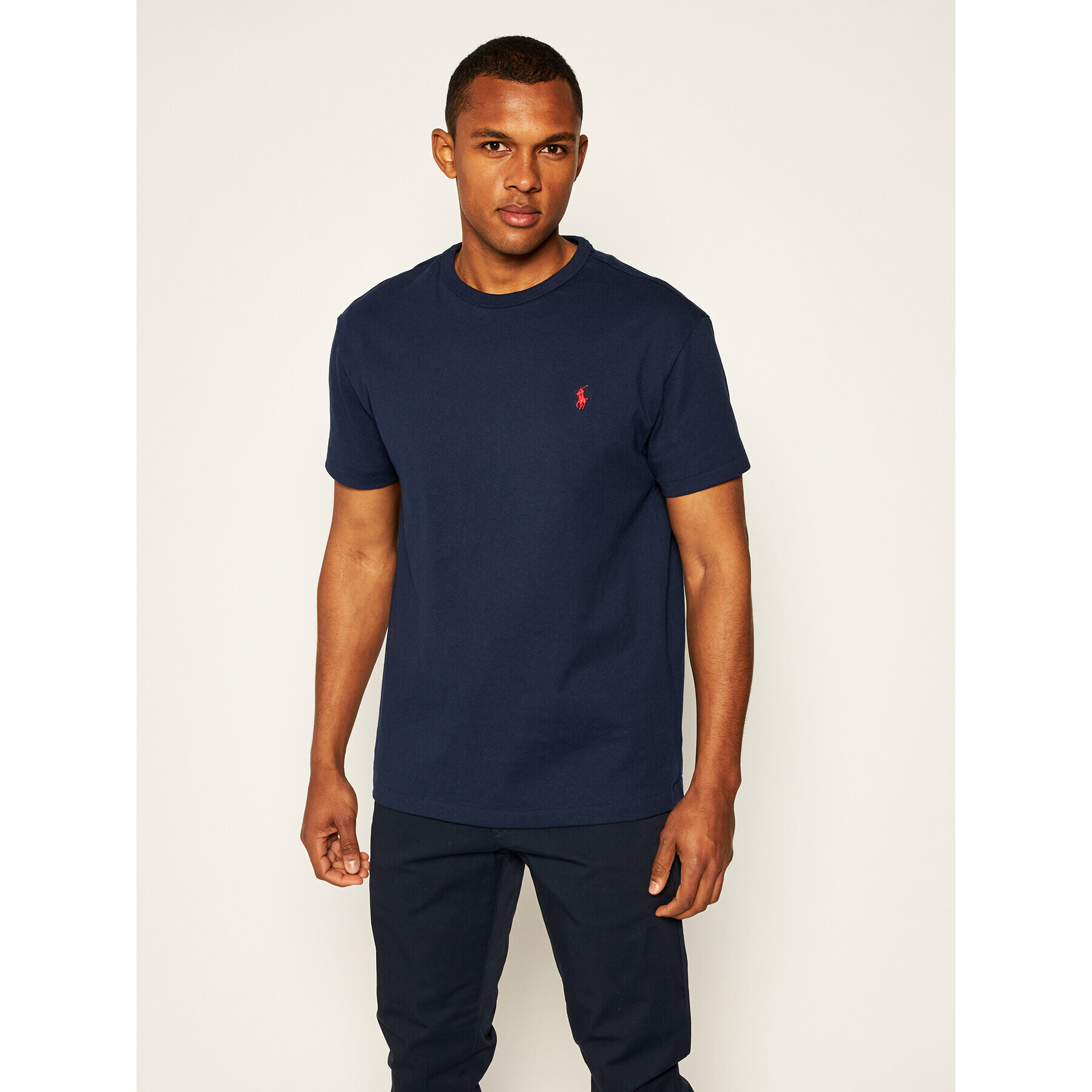 Polo Ralph Lauren T-Shirt Classics 710811284003 Tmavomodrá Regular Fit - Pepit.cz