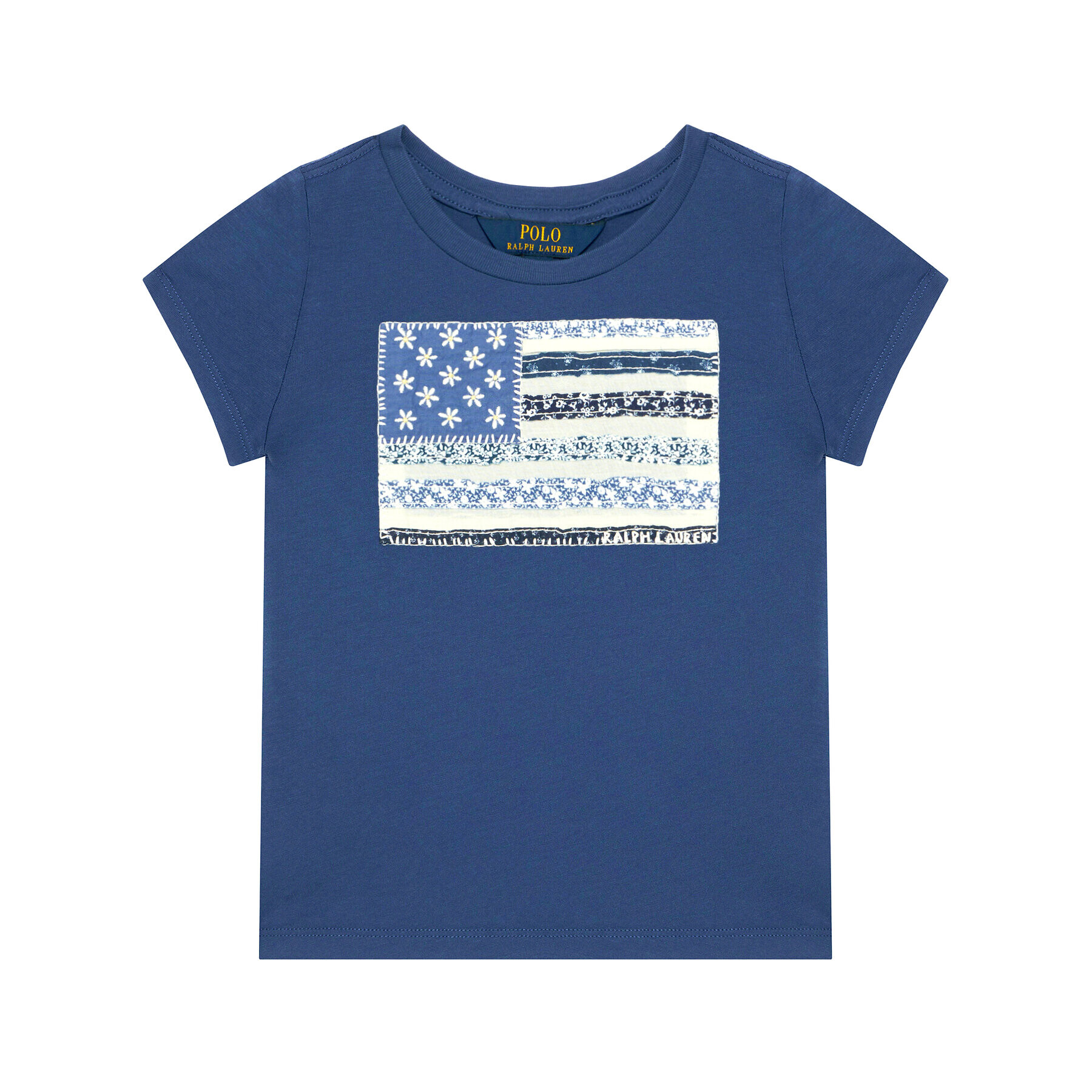 Polo Ralph Lauren T-Shirt SS Flag Tee 313785446002 Tmavomodrá Regular Fit - Pepit.cz