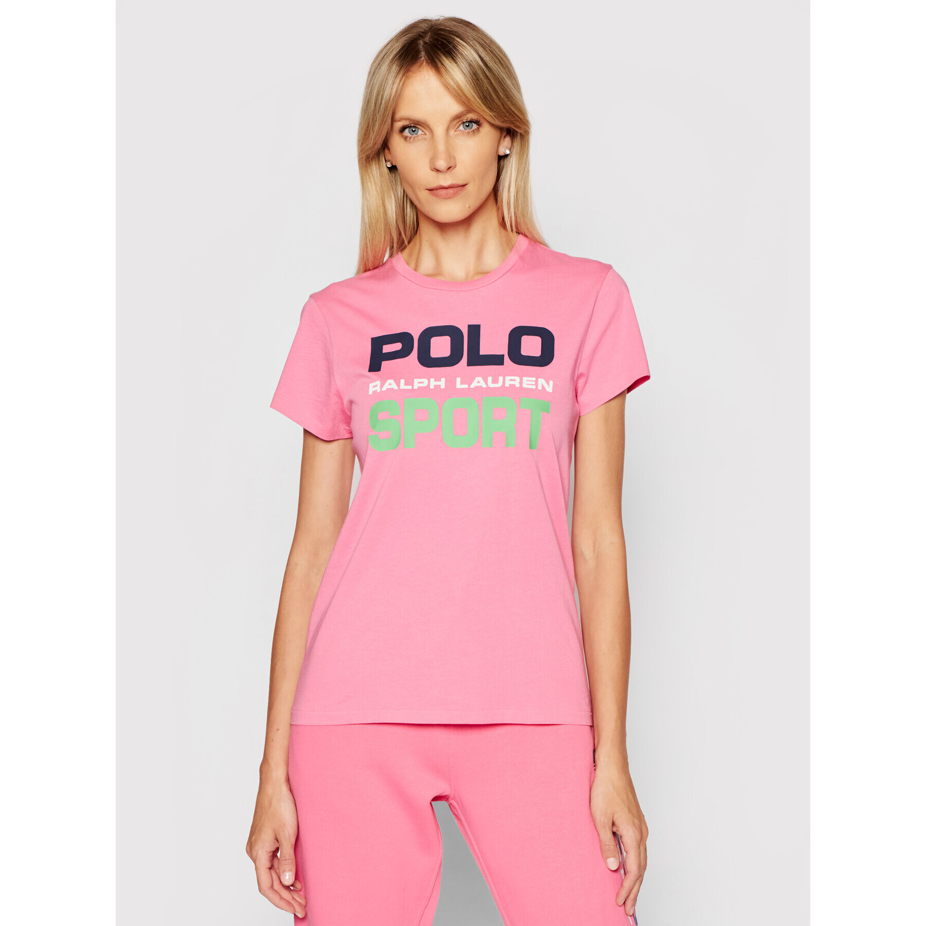 Polo Ralph Lauren T-Shirt Ssl 211838079005 Růžová Regular Fit - Pepit.cz