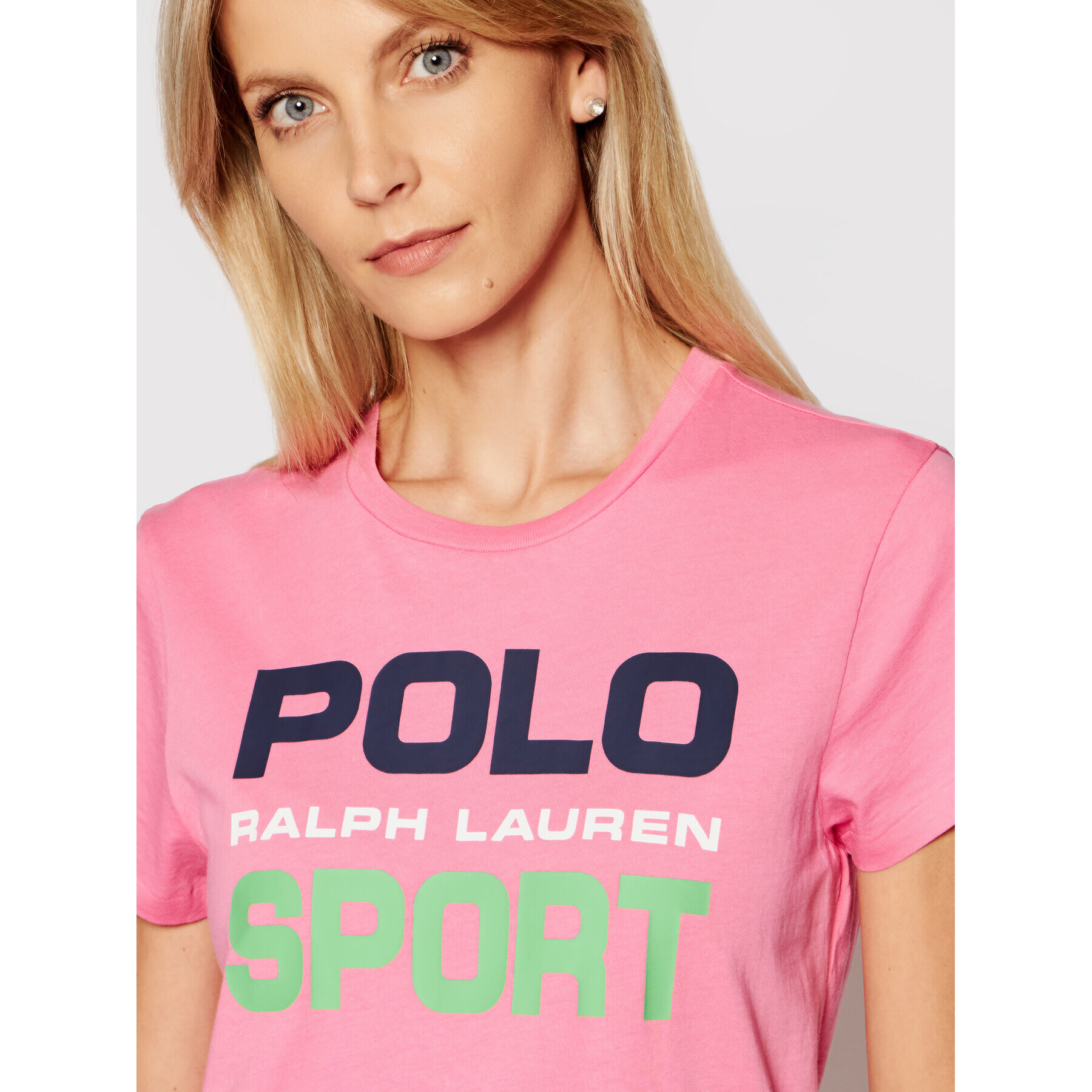 Polo Ralph Lauren T-Shirt Ssl 211838079005 Růžová Regular Fit - Pepit.cz