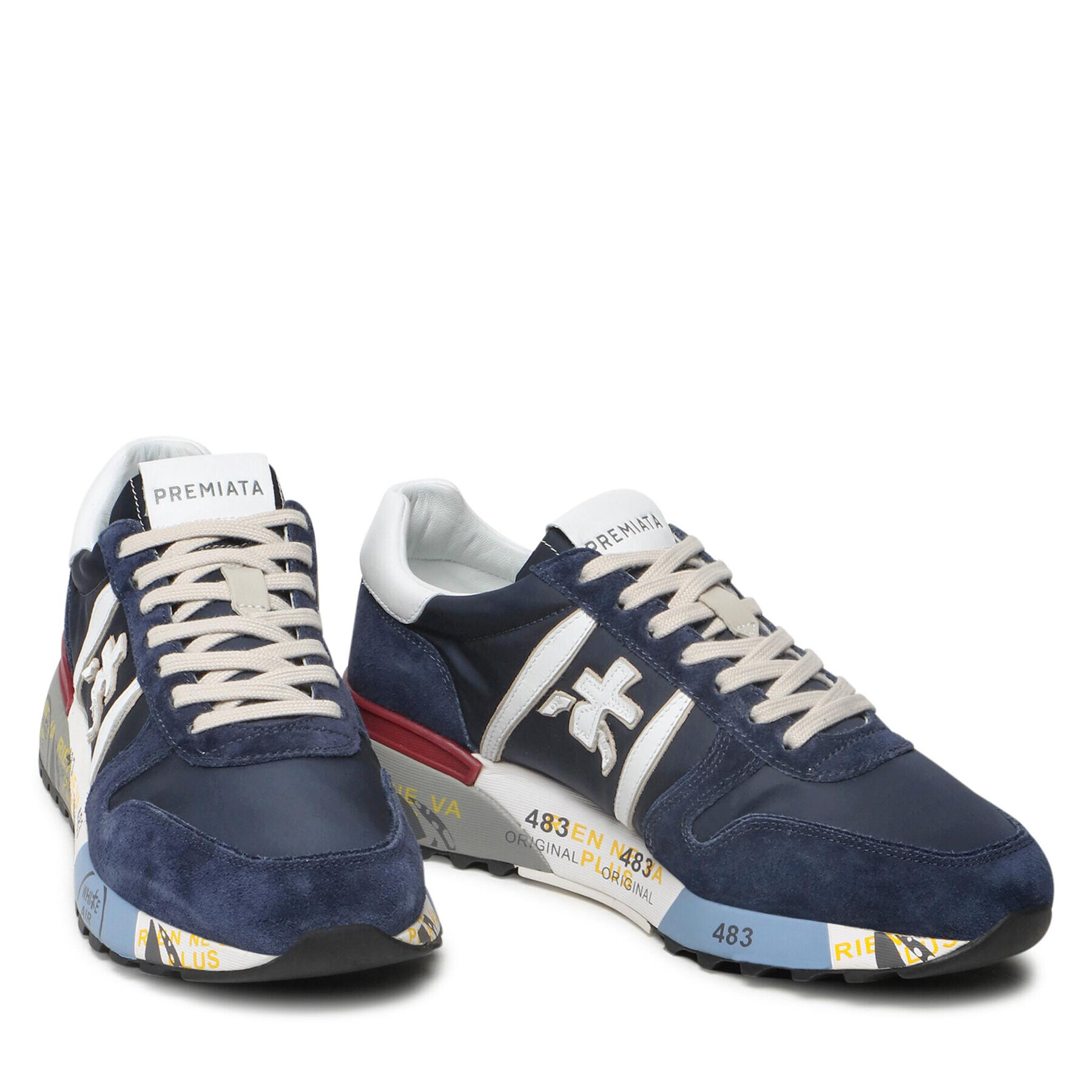 Premiata Sneakersy Lander 5675 Tmavomodrá - Pepit.cz