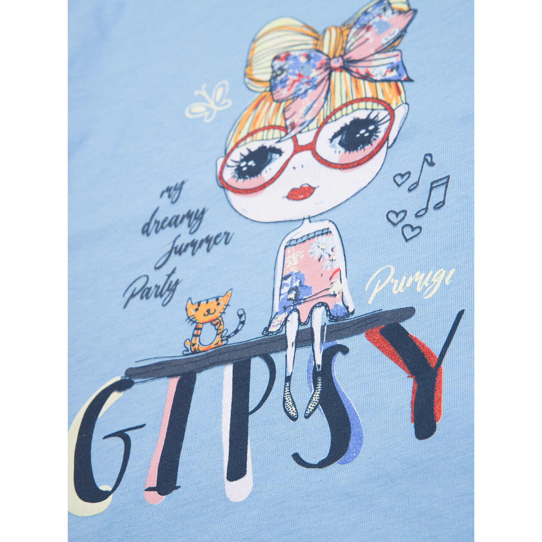 Primigi T-Shirt Little Gipsy Soul 43221531 Modrá Regular Fit - Pepit.cz