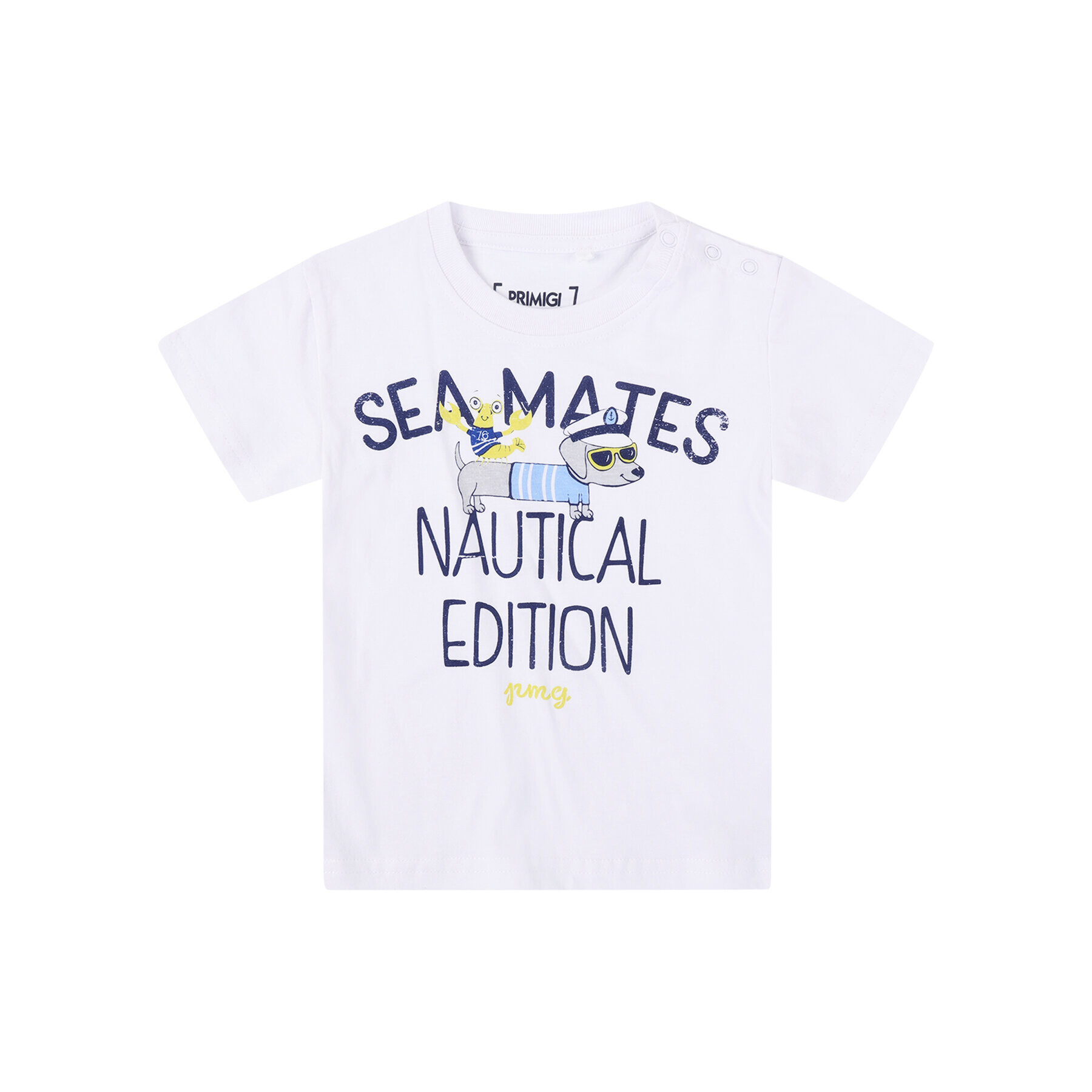 Primigi T-Shirt Sea Friends 45221003 Bílá Regular Fit - Pepit.cz