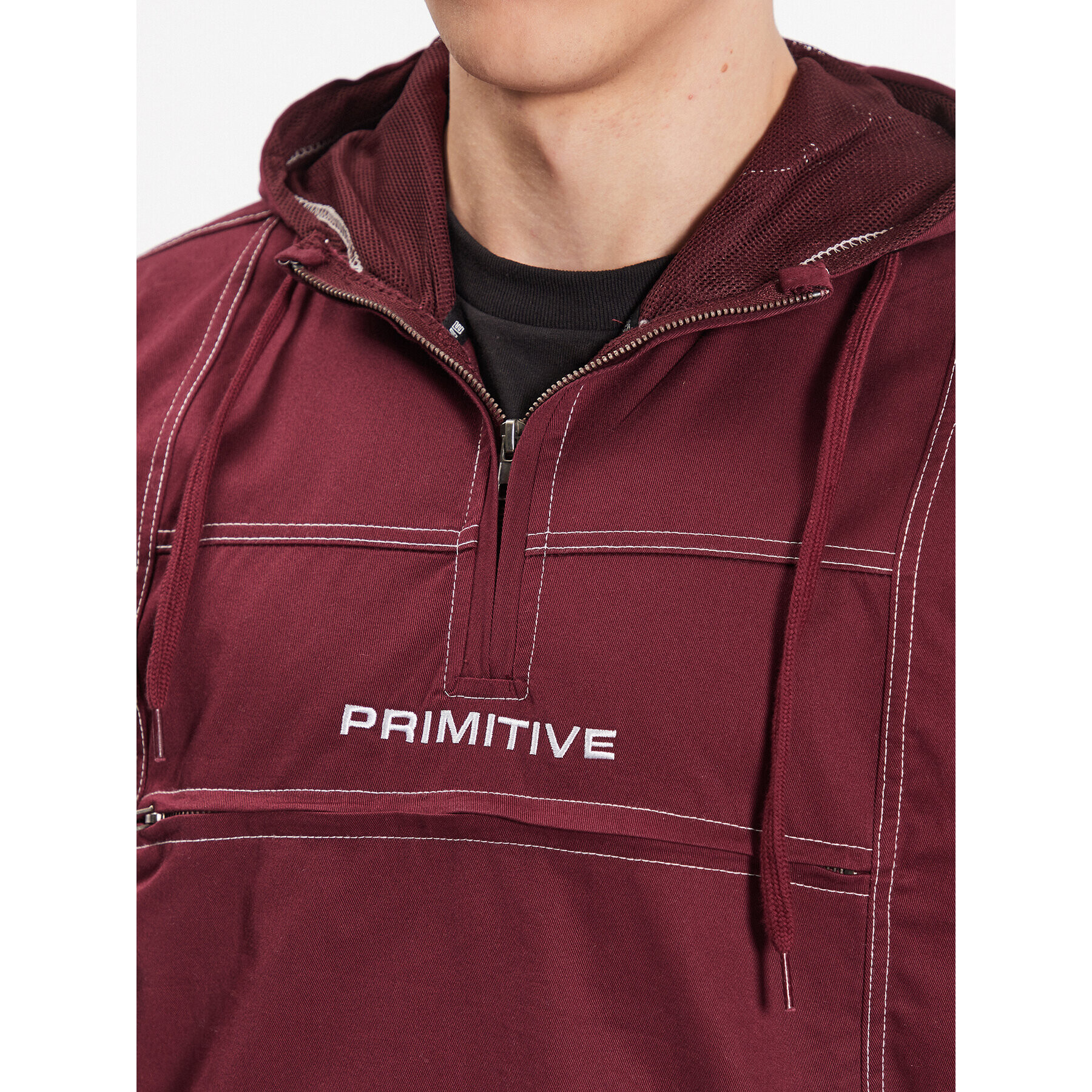 Primitive Bunda anorak Concord PA123106 Bordó Regular Fit - Pepit.cz