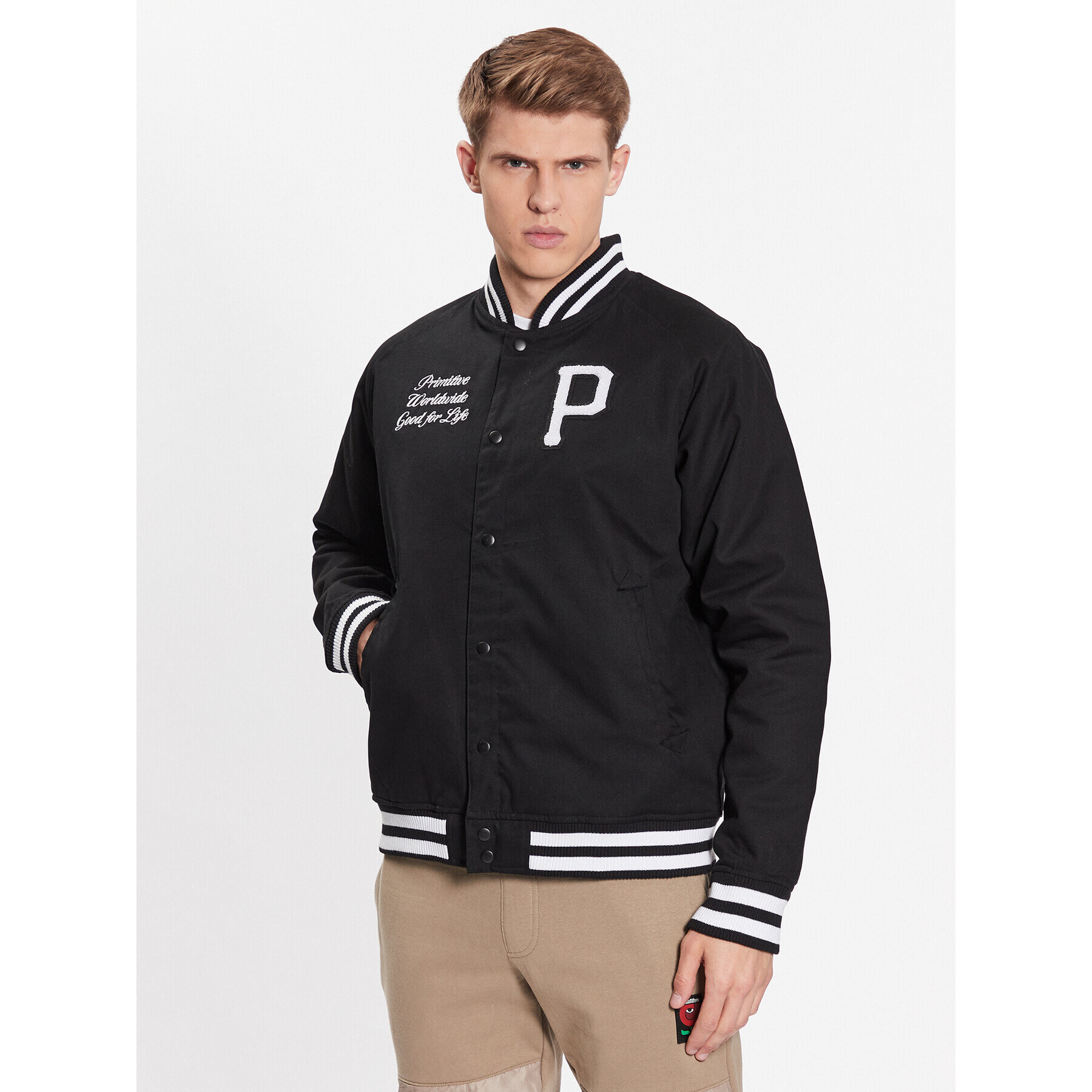 Primitive Bunda bomber Union Varsity PA123104 Černá Regular Fit - Pepit.cz