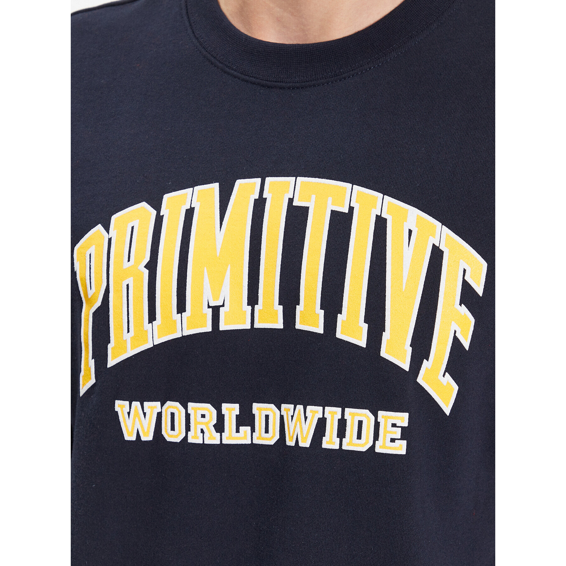 Primitive Mikina Collegiate Worldwide PAPSP2315 Tmavomodrá Regular Fit - Pepit.cz