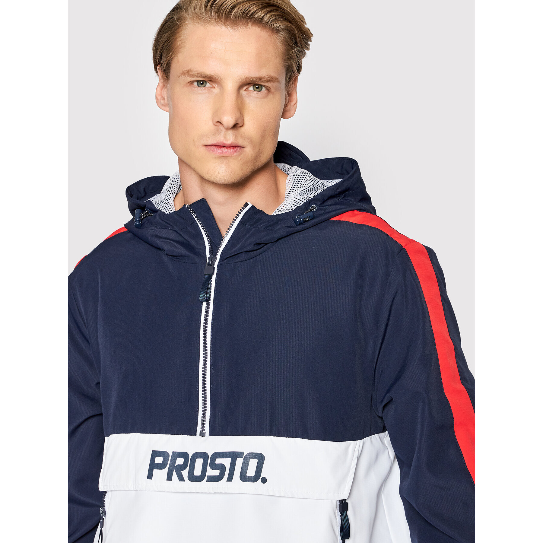 PROSTO. Bunda anorak KLASYK Inuit3 1011 Tmavomodrá Regular Fit - Pepit.cz