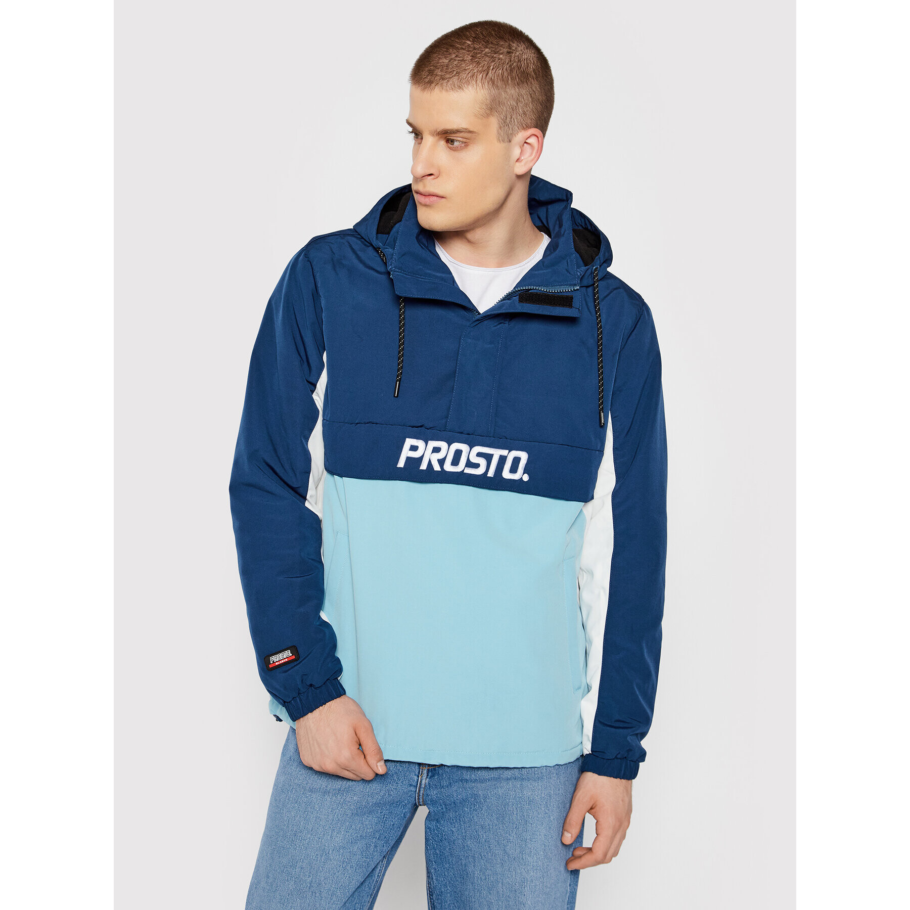 PROSTO. Bunda anorak KLASYK Retrorak 1073 Modrá Regular Fit - Pepit.cz