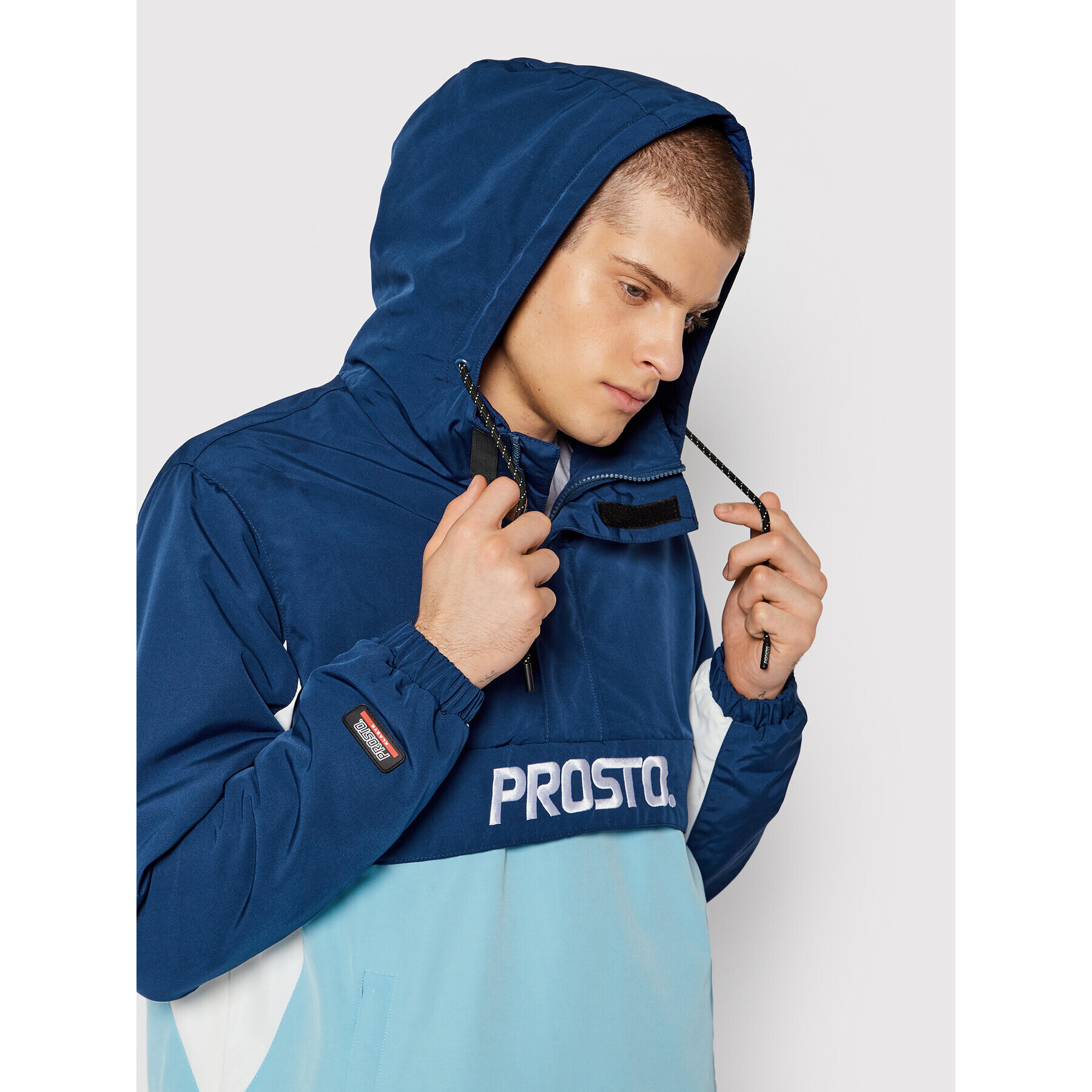 PROSTO. Bunda anorak KLASYK Retrorak 1073 Modrá Regular Fit - Pepit.cz