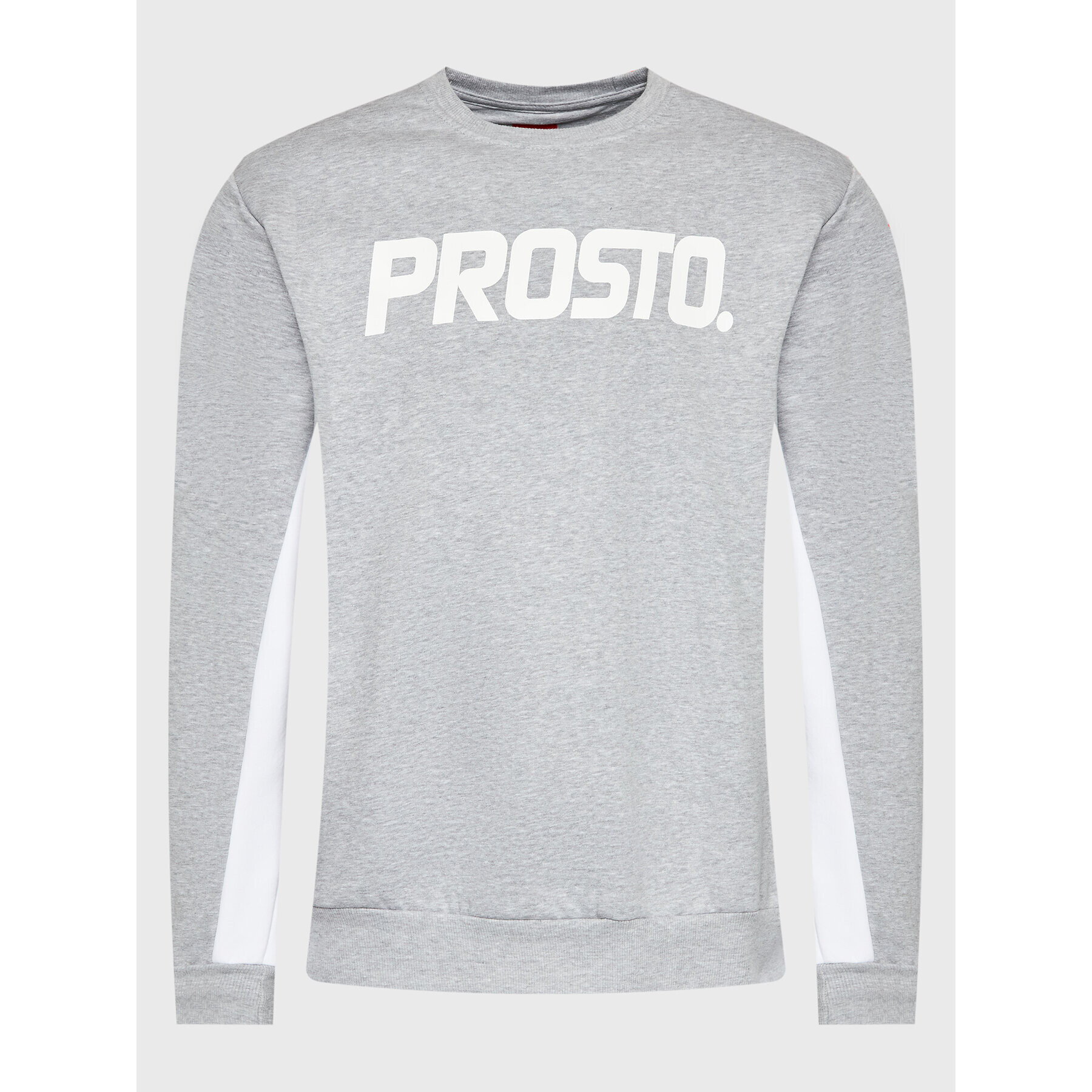 PROSTO. Mikina KLASYK Crewneck Classic XXII 1032 Šedá Relaxed Fit - Pepit.cz