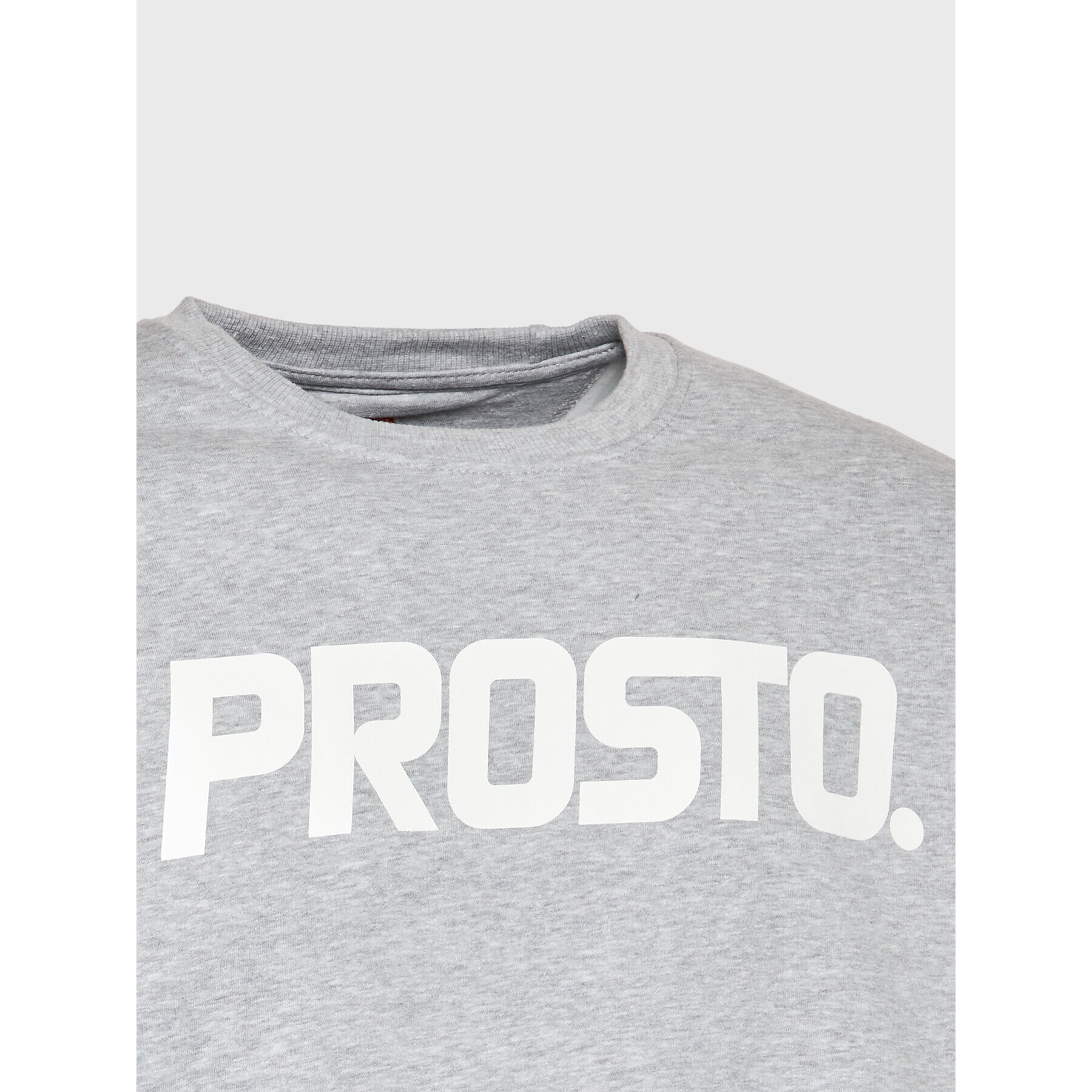 PROSTO. Mikina KLASYK Crewneck Classic XXII 1032 Šedá Relaxed Fit - Pepit.cz