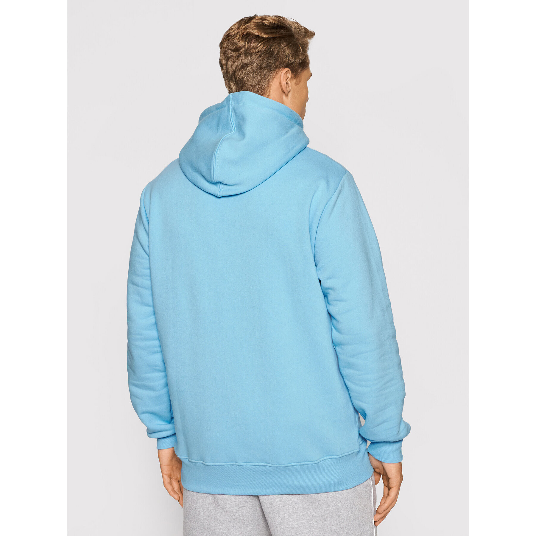 PROSTO. Mikina KLASYK Hoodie Ups 2024 Modrá Regular Fit - Pepit.cz